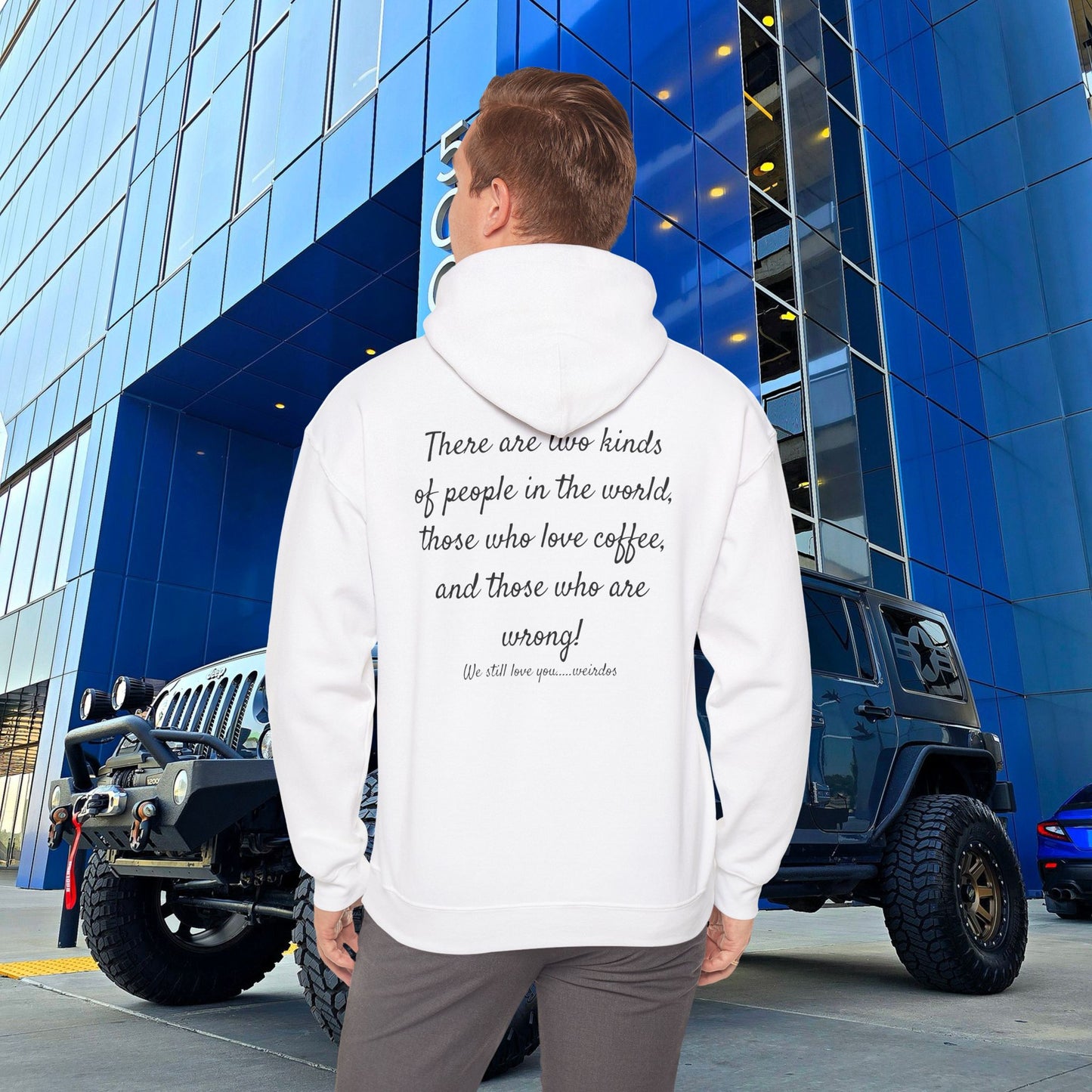 Stoned Coffee Company Hoodie — "There are Two Kinds of People..." Coffee Lover Sweatshirt
