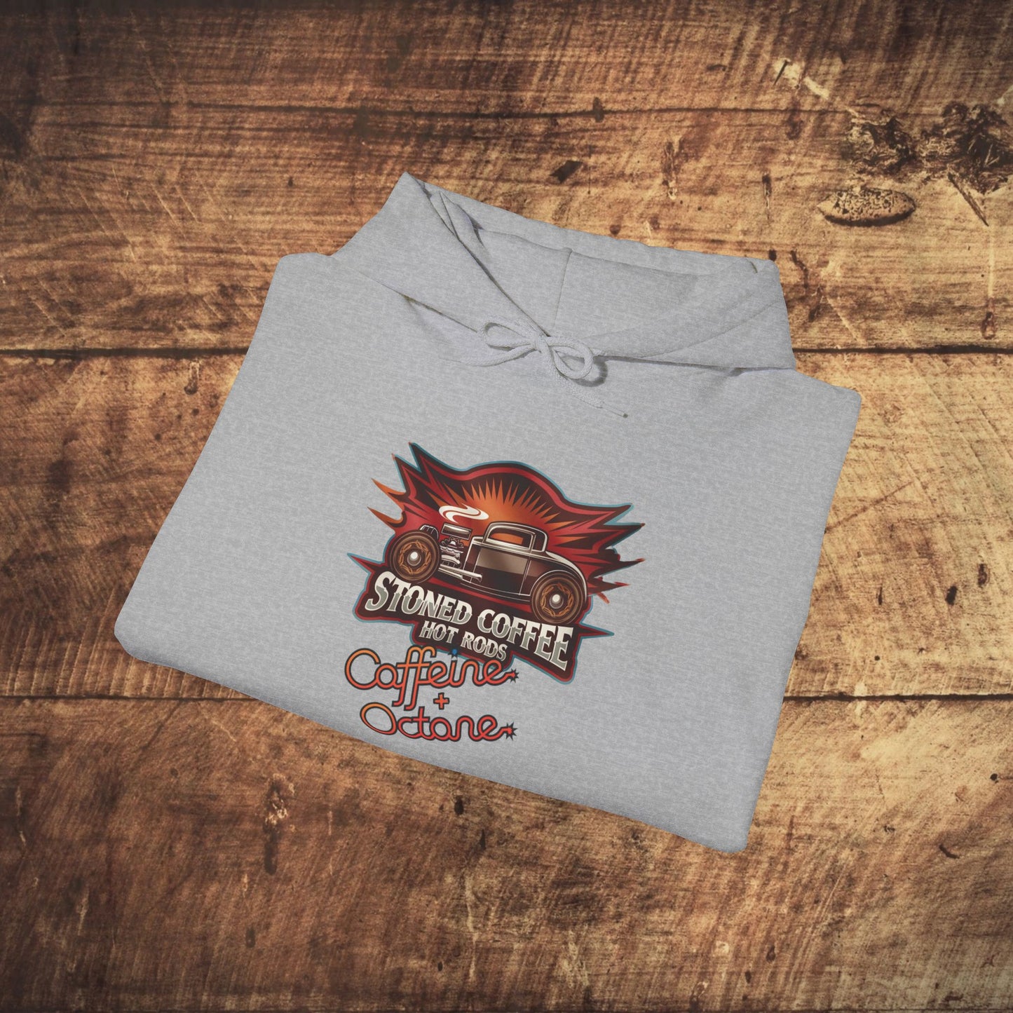 Stoned Coffee Company Hoodie "Hot Rods" Caffeine + Octane Hoodie