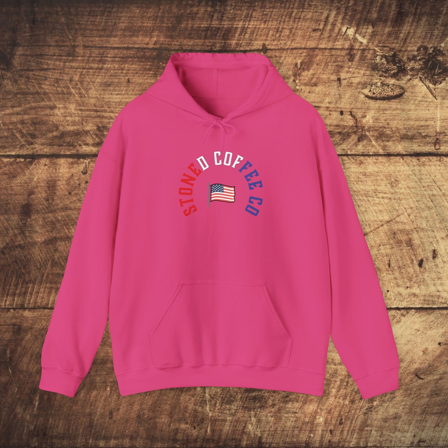 Hooded Sweatshirt - Stoned Coffee Company, USA Patriotic Design