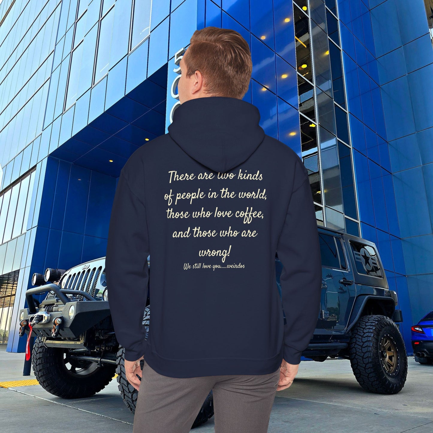 Stoned Coffee Company Hoodie — "There are Two Kinds of People..." Coffee Lover Sweatshirt