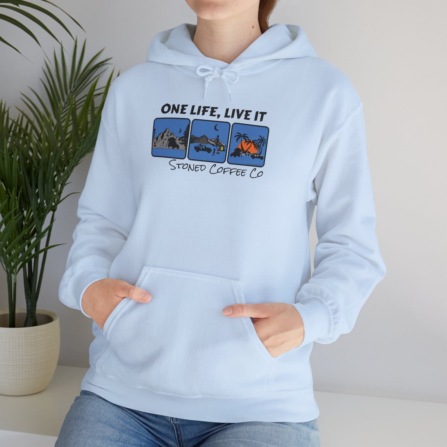 Hooded Sweatshirt - Stoned Coffee Co One Life Live it