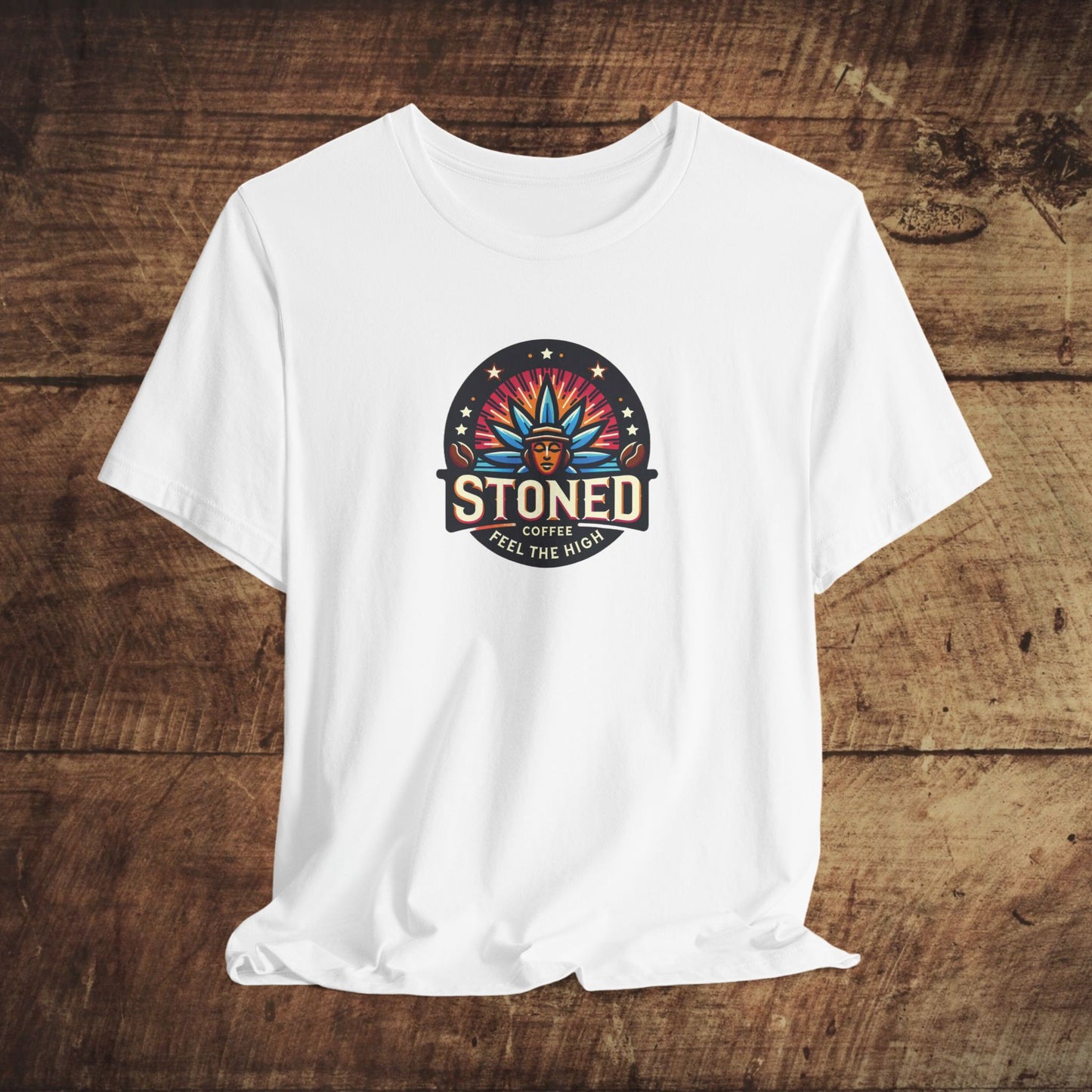 Stoned Coffee Company Logo 7 Feel the High Unisex Jersey Short Sleeve Tee