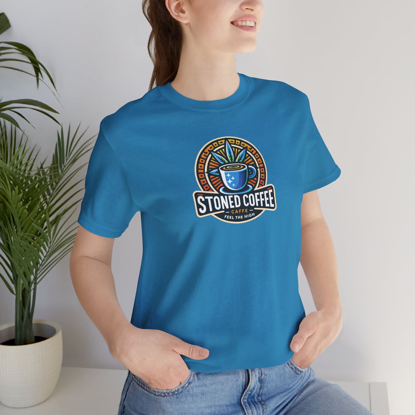 T-Shirt Stoned Coffee Company Logo 4 Feel the High Unisex