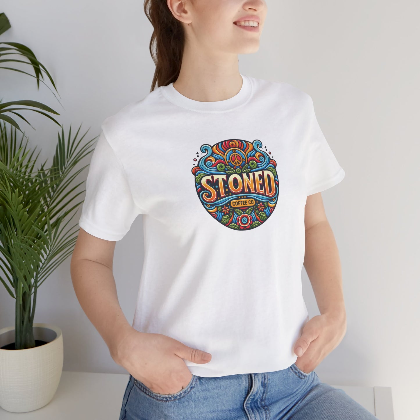 Unisex Tee Stoned Coffee Co Logo 1