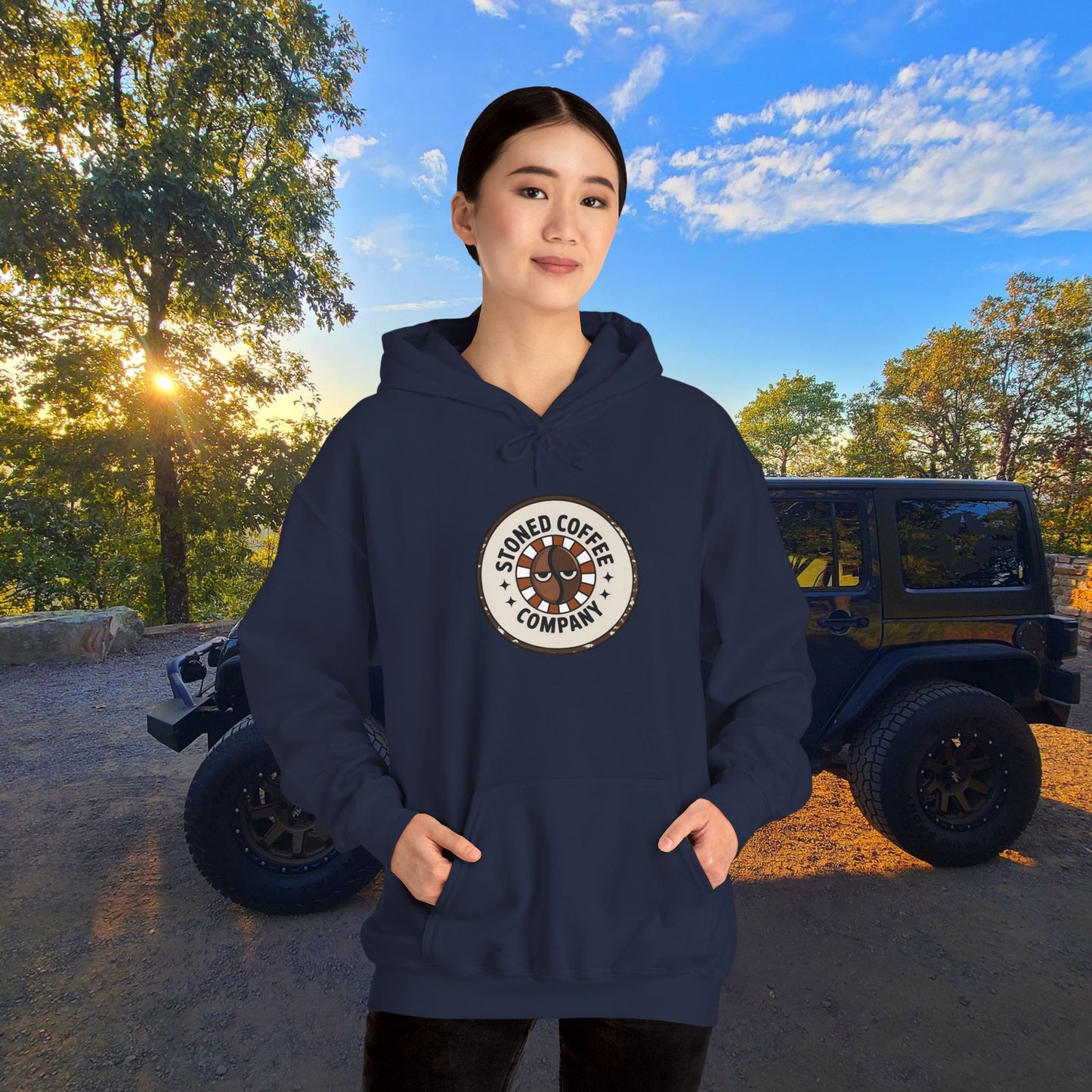 Stoned Coffee Company Hoodie — "There are Two Kinds of People..." Coffee Lover Sweatshirt