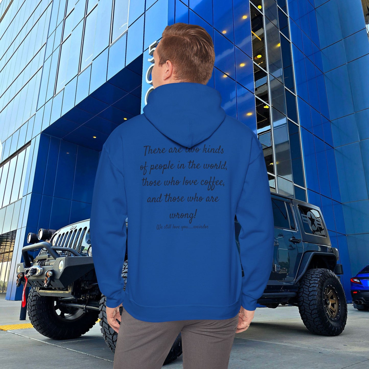 Stoned Coffee Company Hoodie — "There are Two Kinds of People..." Coffee Lover Sweatshirt