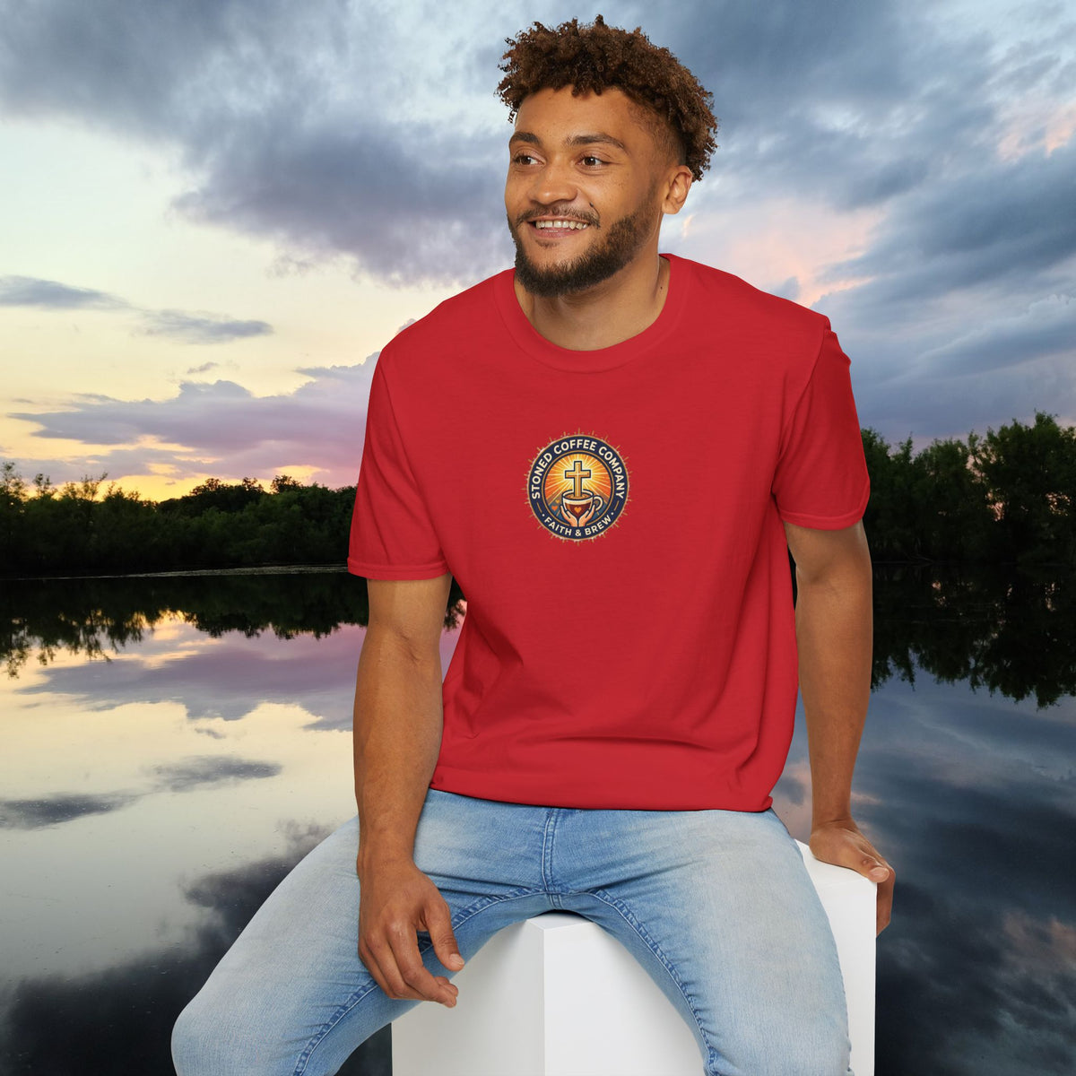Stoned Coffee Company 'Drink Your Coffee and Pray for Others' T-Shirt