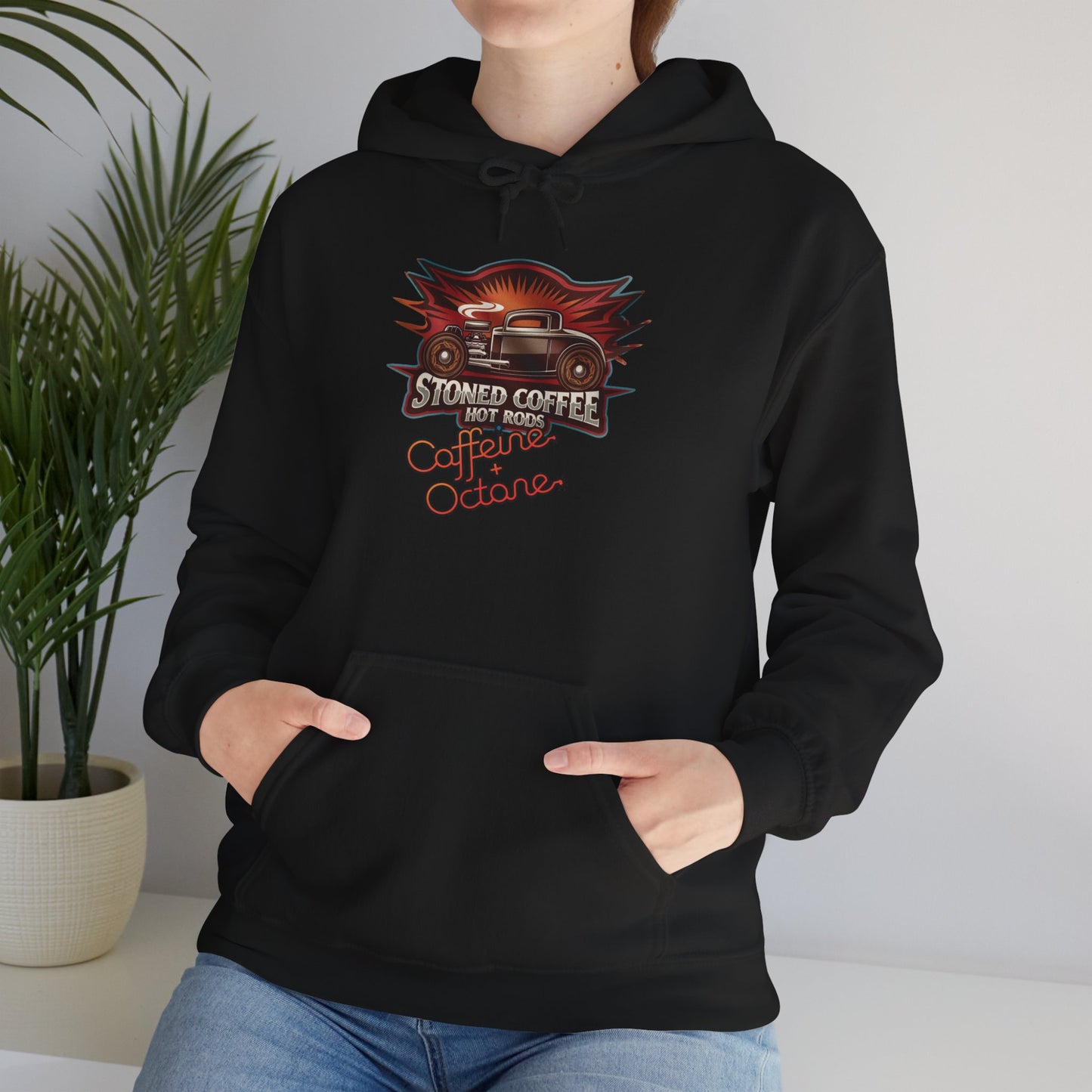 Stoned Coffee Company Hoodie "Hot Rods" Caffeine + Octane Hoodie