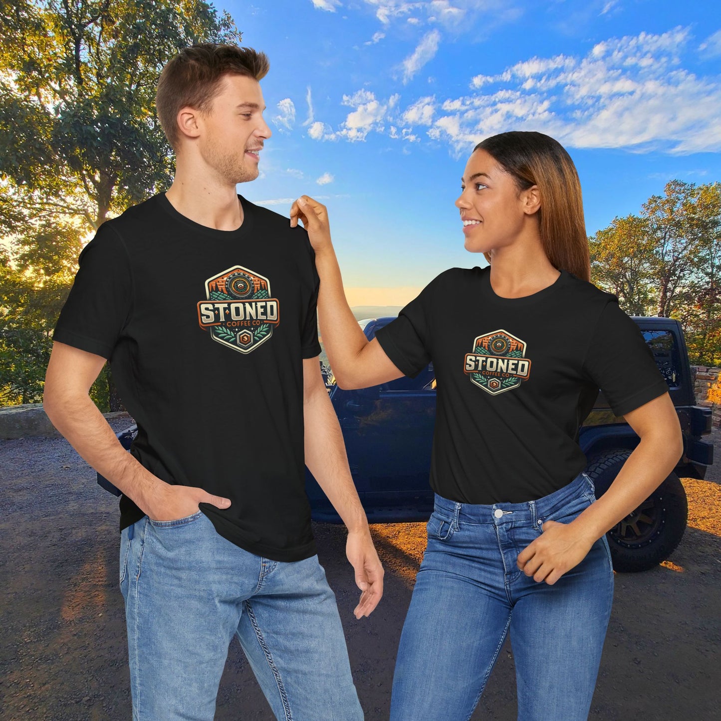 Stoned Coffee Company Offroad Logo T-Shirt Unisex Tee