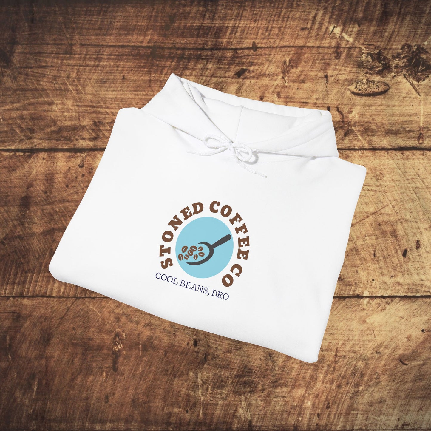 Hooded Sweatshirt - Stoned Coffee Co, Cool Beans Bro