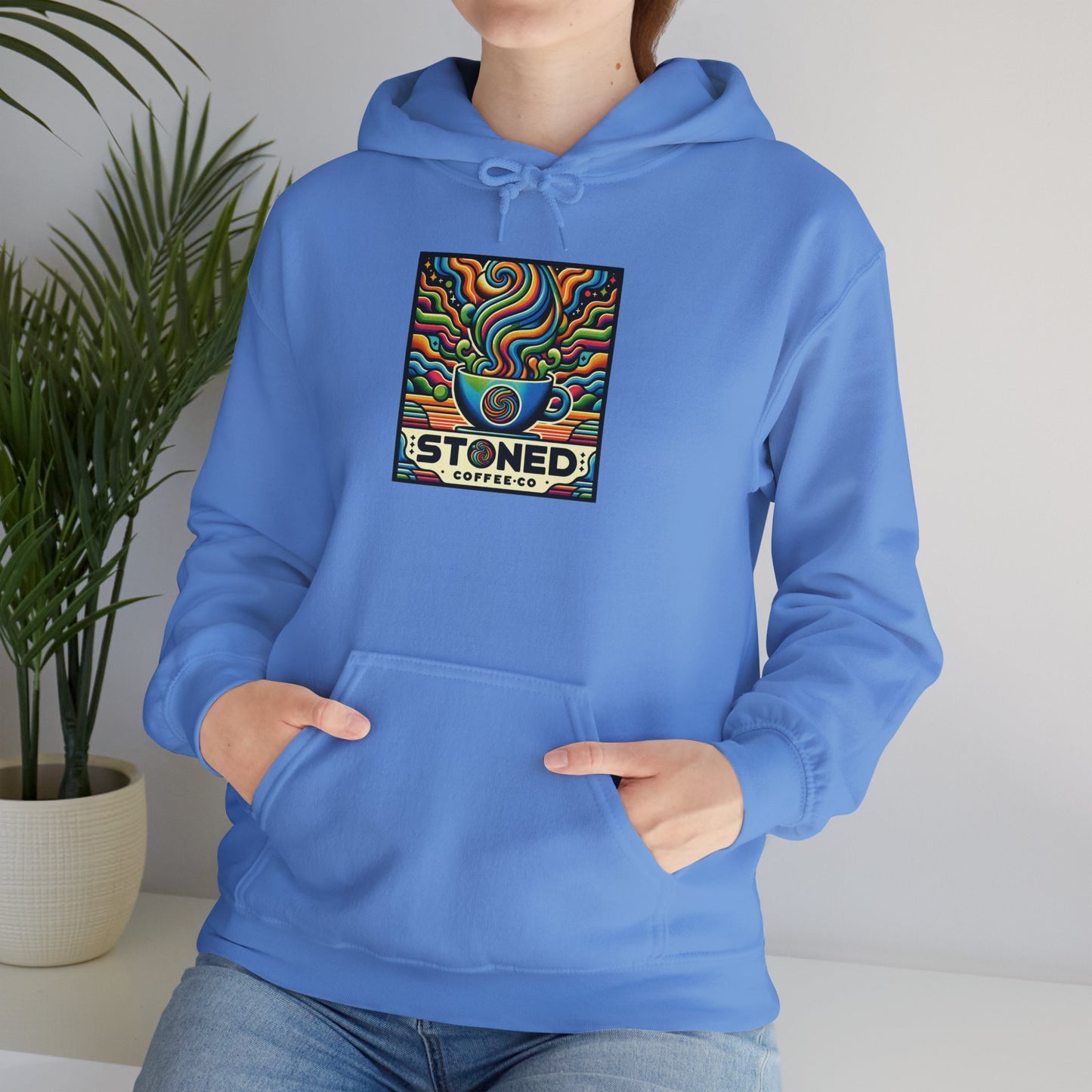 Hooded Sweatshirt Stoned Coffee Company Logo 6 Coffee Art