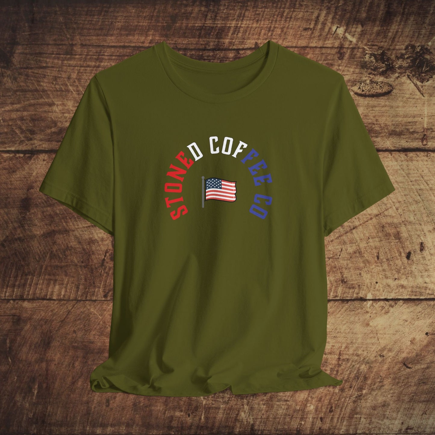 T-Shirt Stoned Coffee Company USA Patriotic Unisex Tee