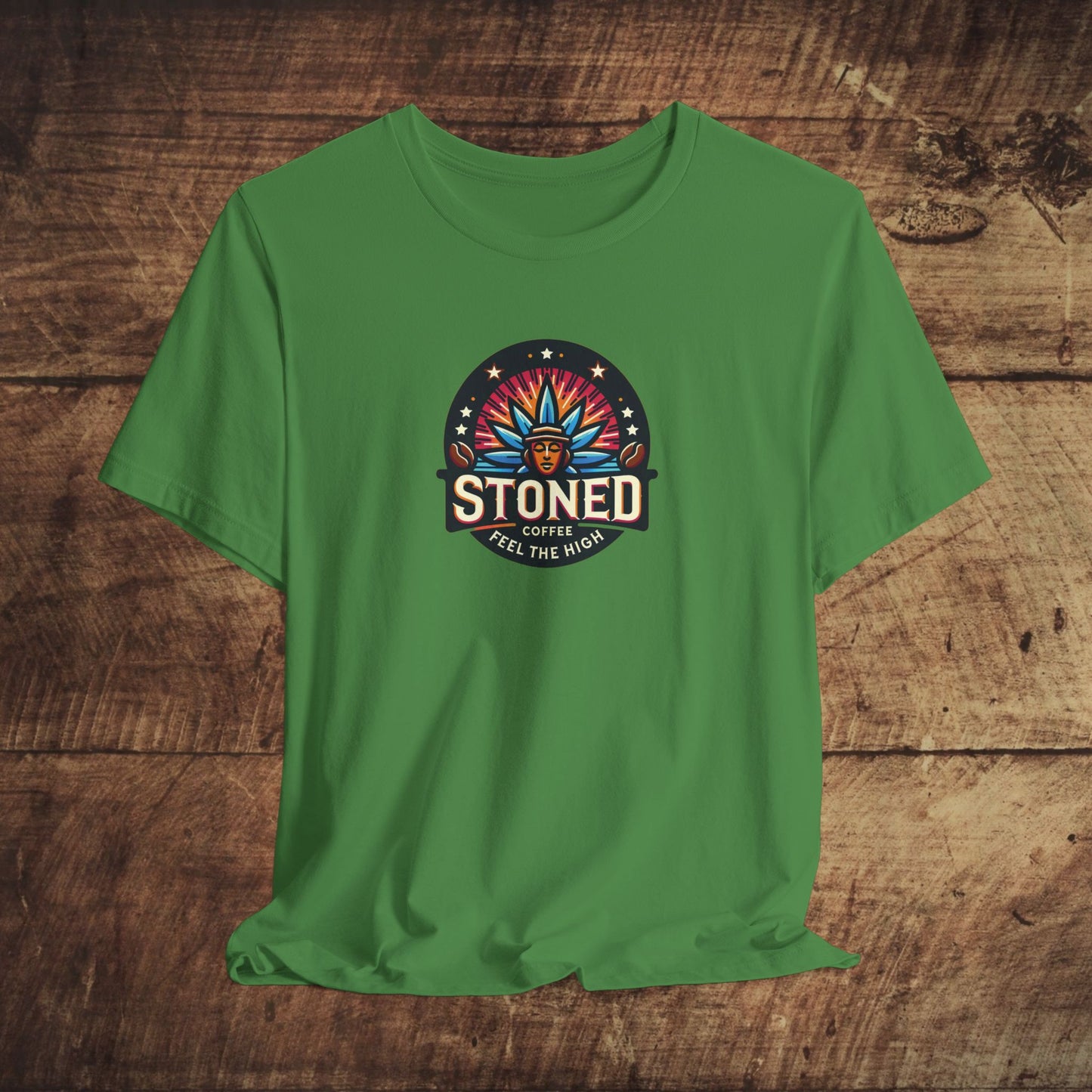 Stoned Coffee Company Logo 7 Feel the High Unisex Jersey Short Sleeve Tee