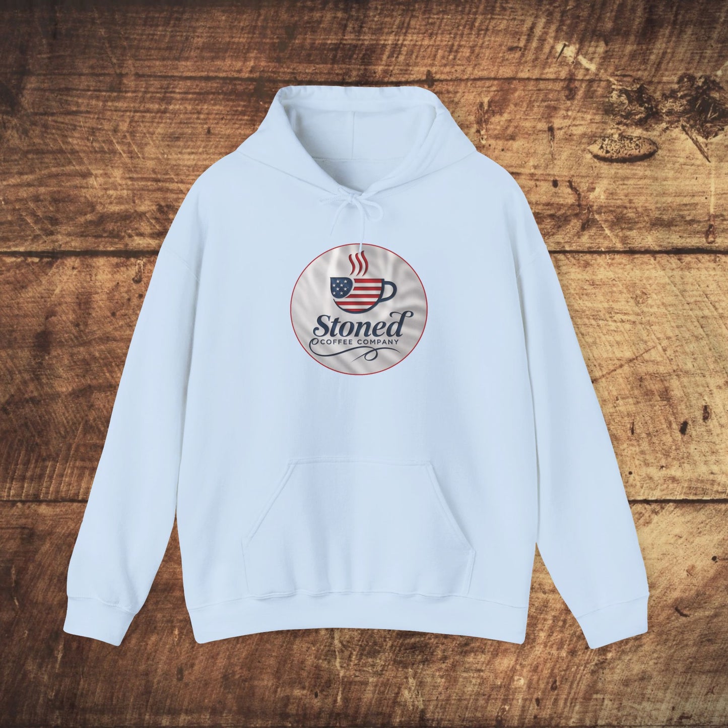 Hooded Sweatshirt Stoned Coffee Company Patriotic USA