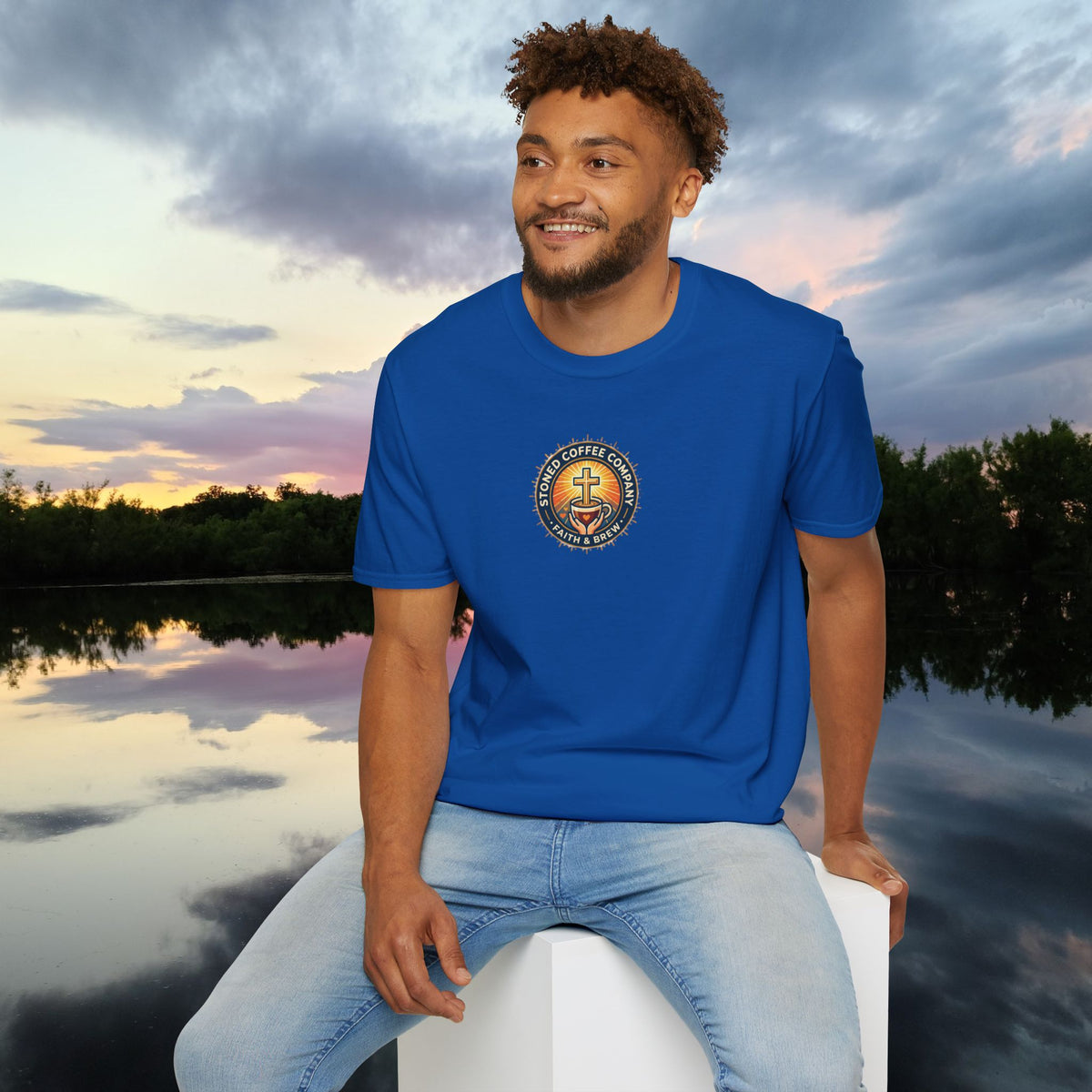 Stoned Coffee Company 'Drink Your Coffee and Pray for Others' T-Shirt