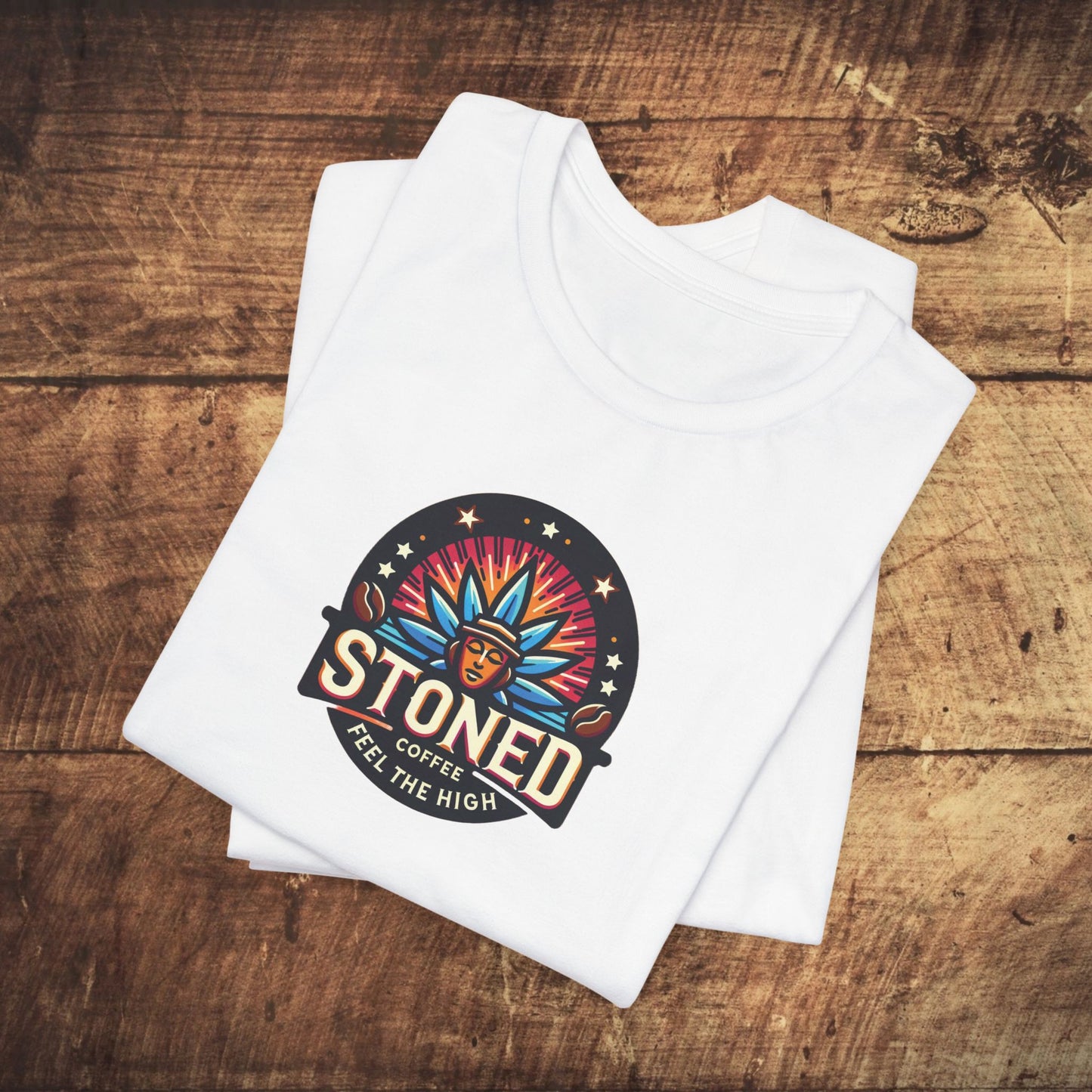 Stoned Coffee Company Logo 7 Feel the High Unisex Jersey Short Sleeve Tee