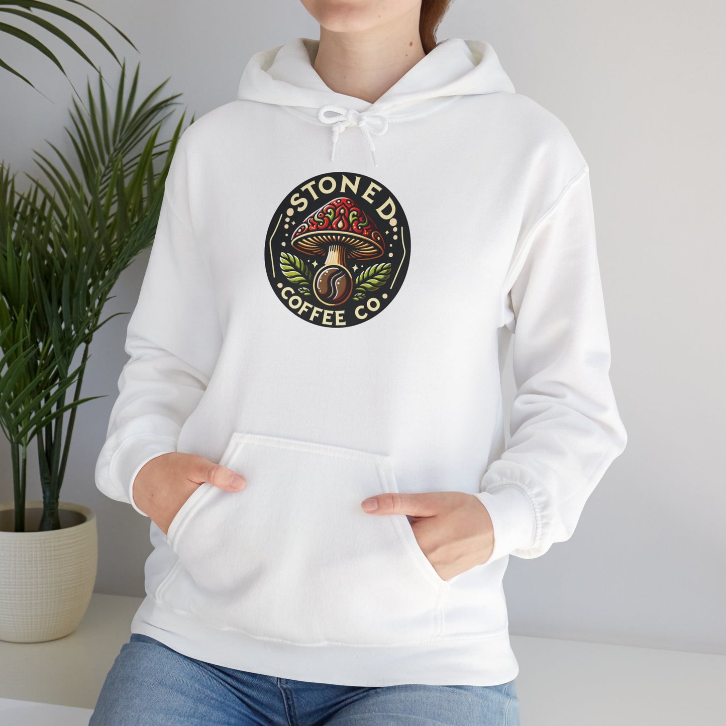 Hooded Sweatshirt - Stoned Coffee Company Mushroom Logo