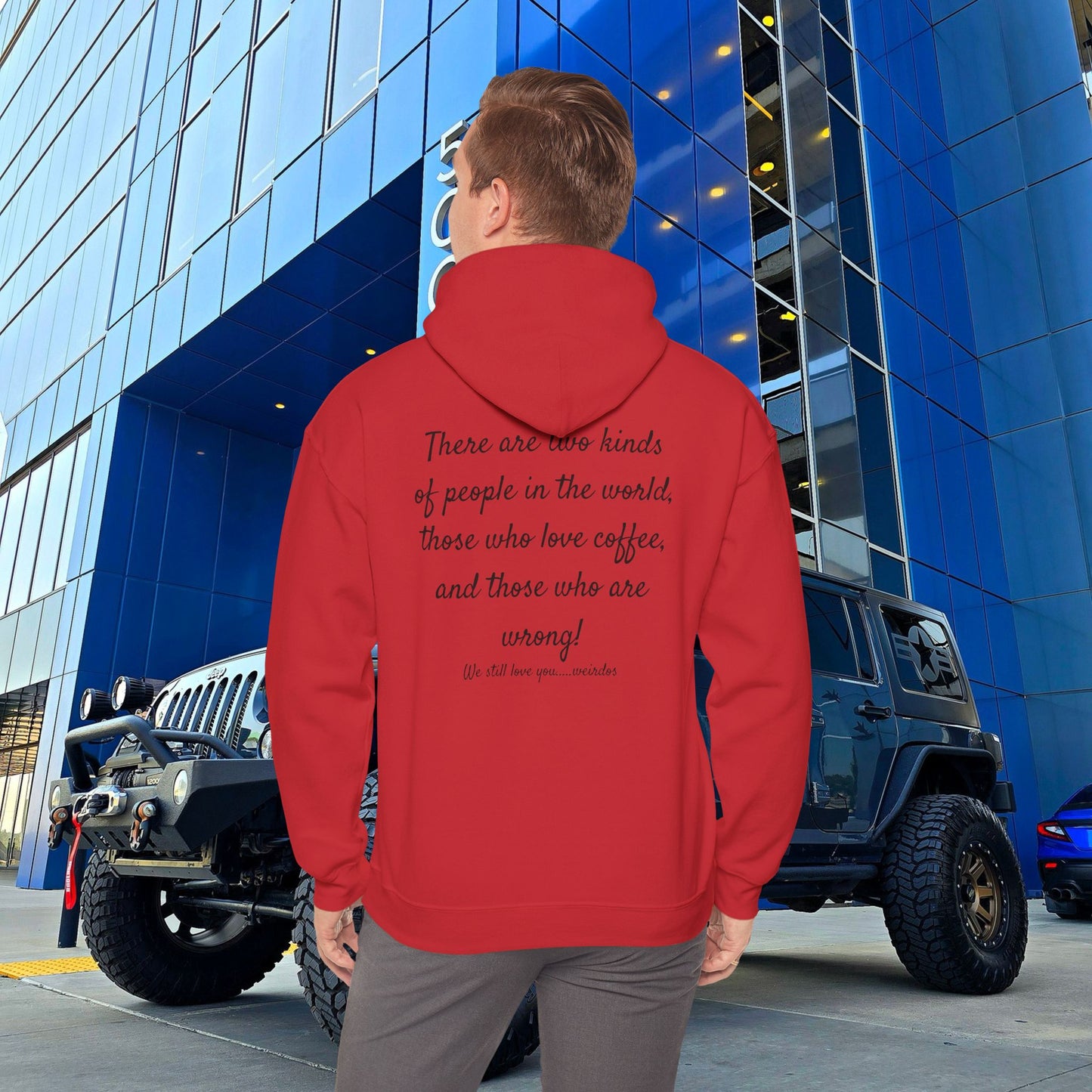 Stoned Coffee Company Hoodie — "There are Two Kinds of People..." Coffee Lover Sweatshirt