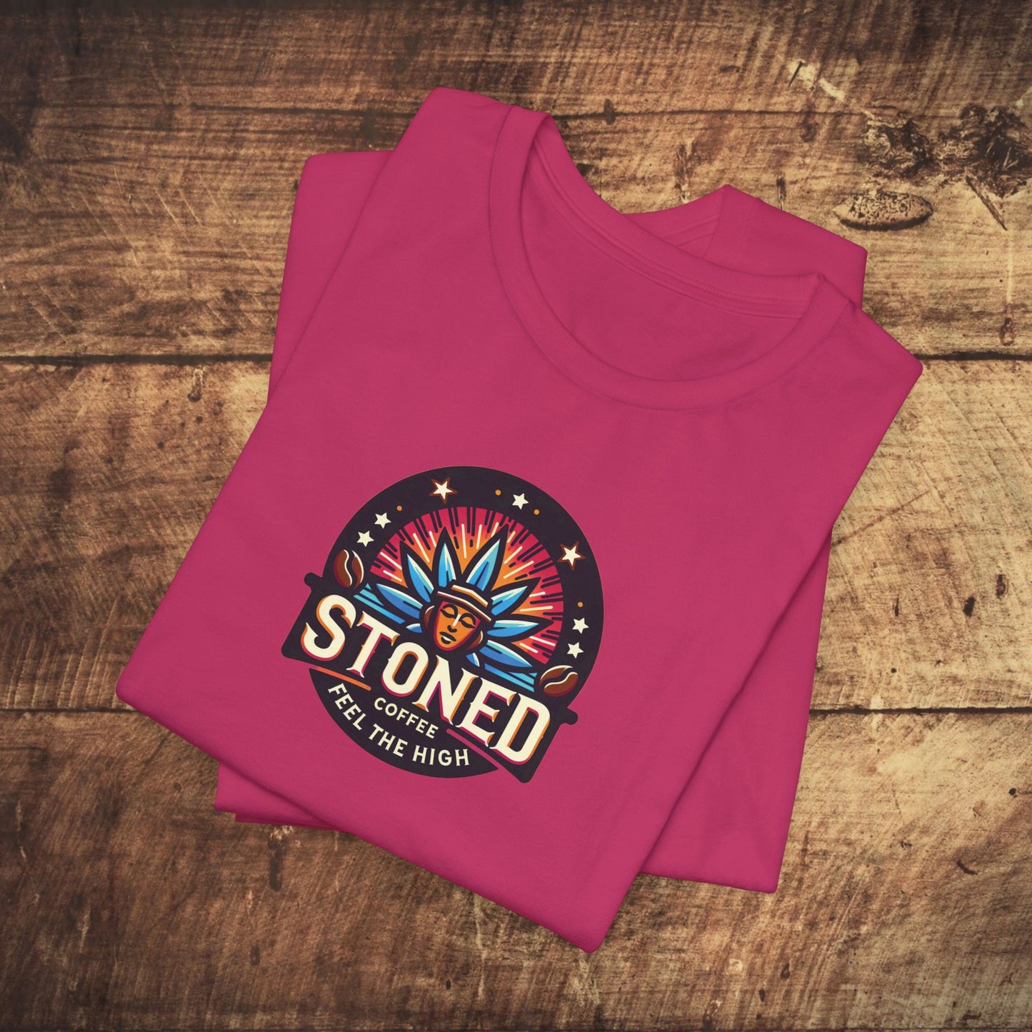 Stoned Coffee Company Logo 7 Feel the High Unisex Jersey Short Sleeve Tee