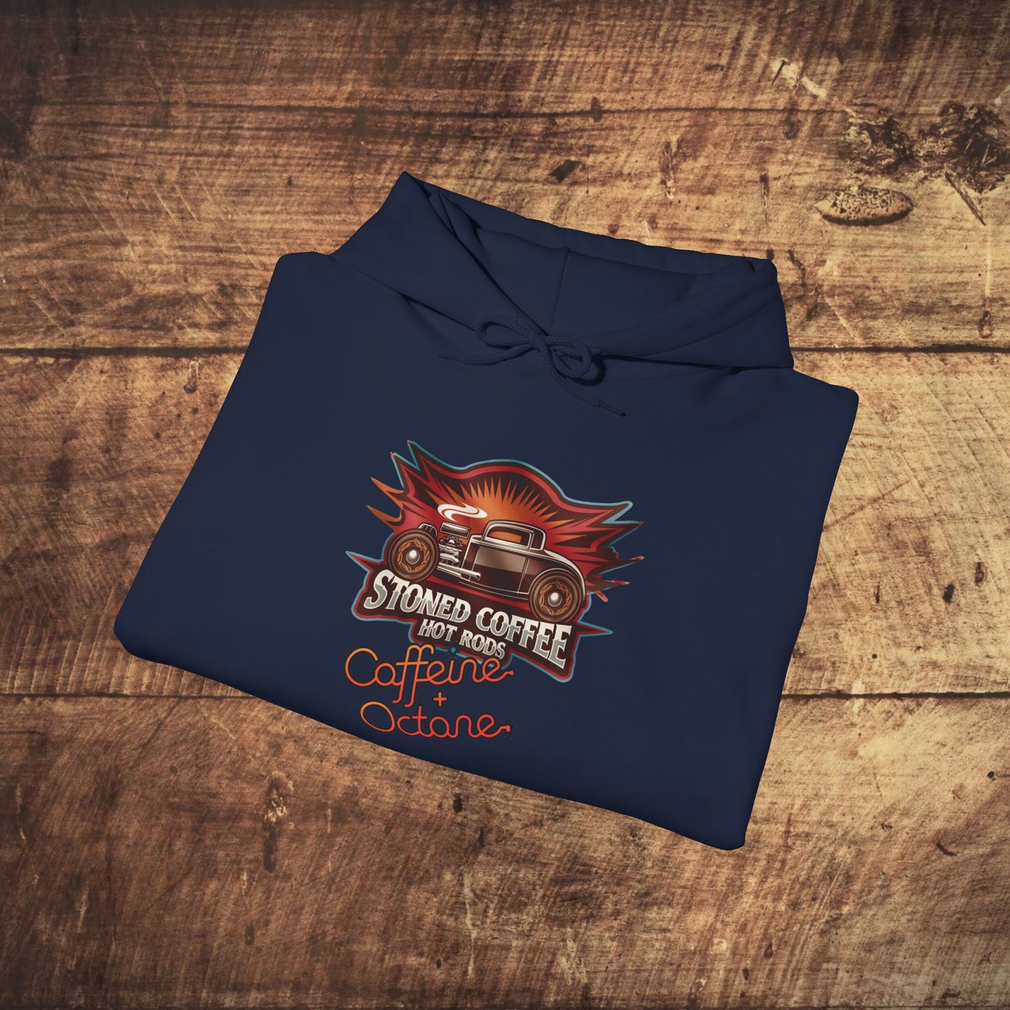 Stoned Coffee Company Hoodie "Hot Rods" Caffeine + Octane Hoodie