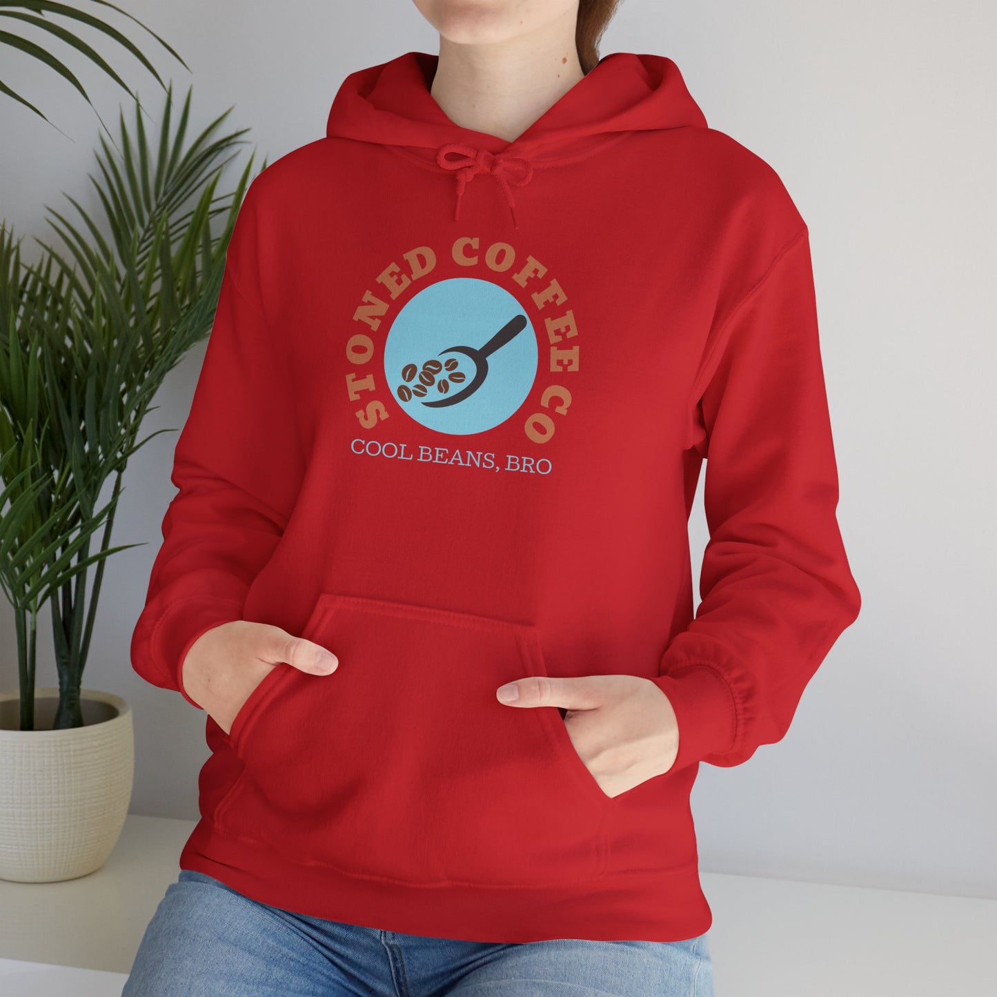 Hooded Sweatshirt - Stoned Coffee Co, Cool Beans Bro