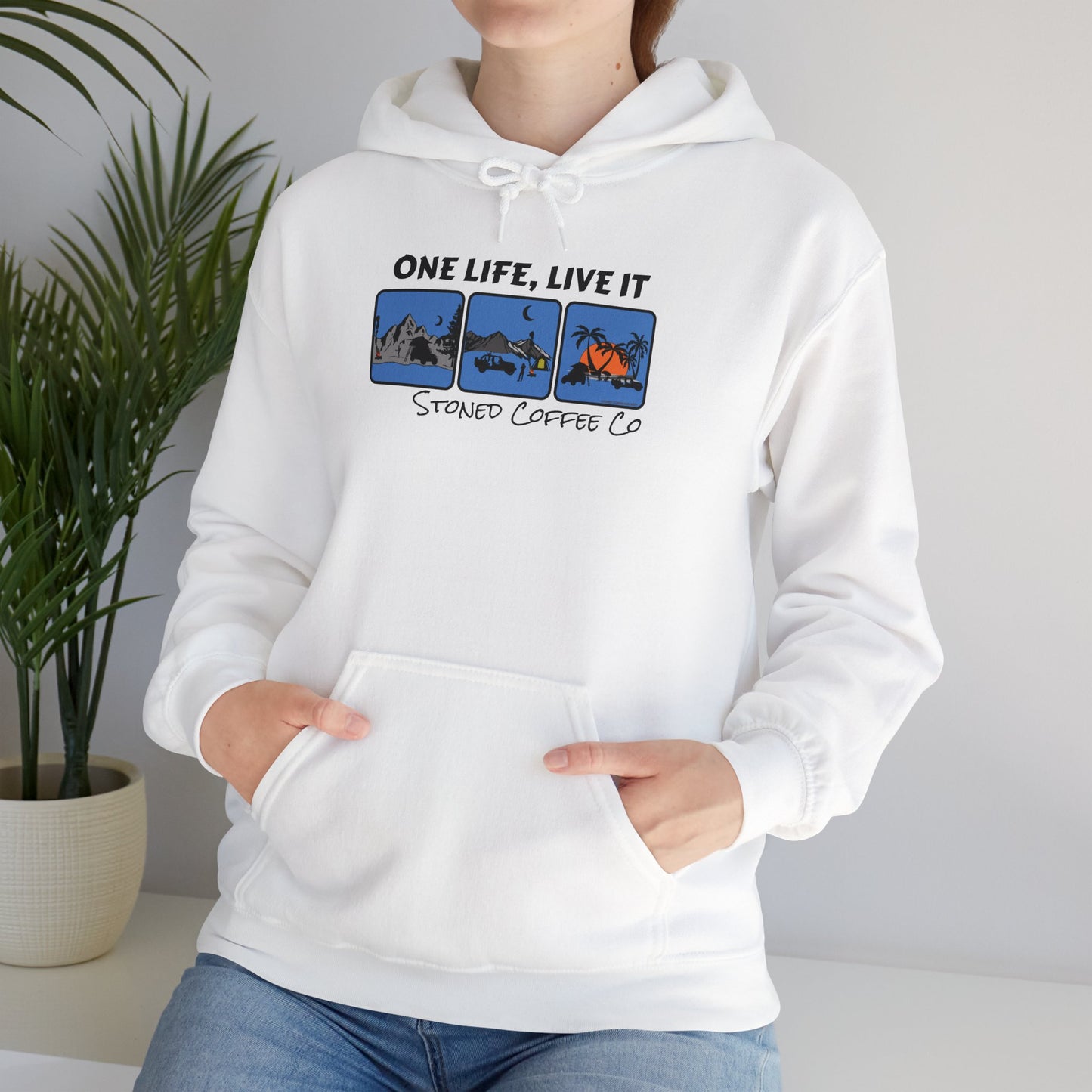 Hooded Sweatshirt - Stoned Coffee Co One Life Live it