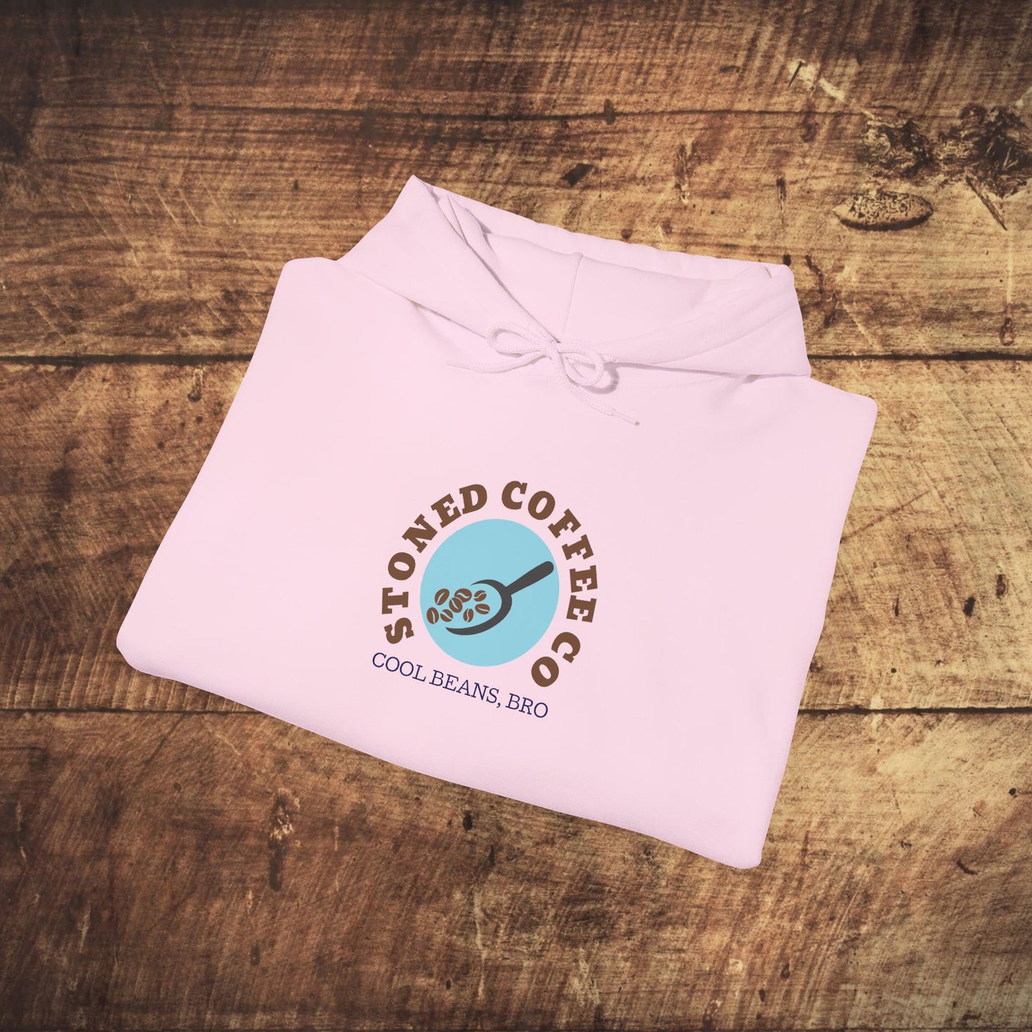 Hooded Sweatshirt - Stoned Coffee Co, Cool Beans Bro