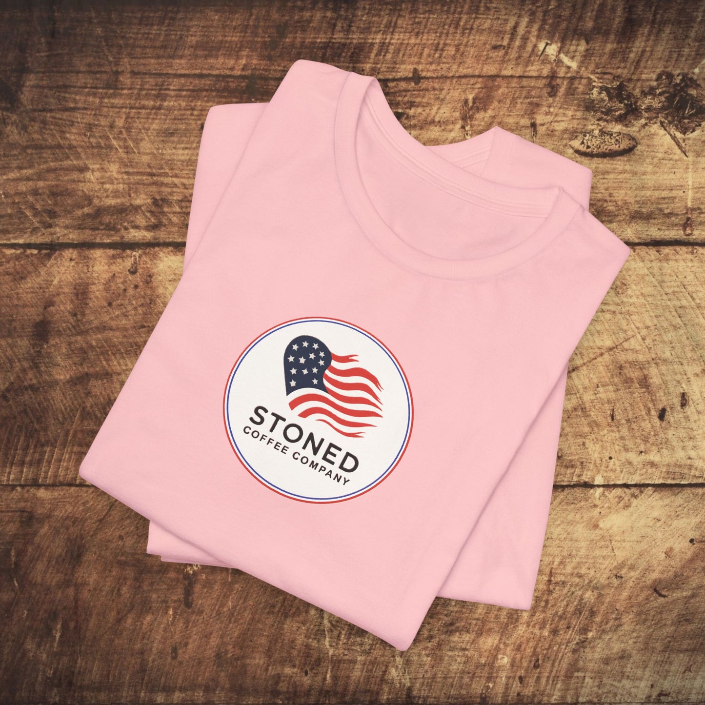 T-Shirt - Stoned Coffee Company USA Flag Logo 2