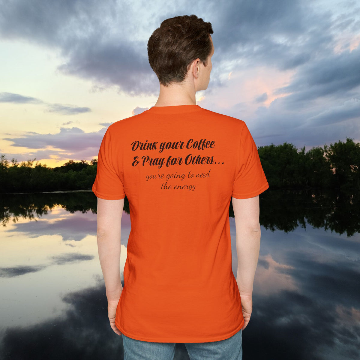 Stoned Coffee Company 'Drink Your Coffee and Pray for Others' T-Shirt