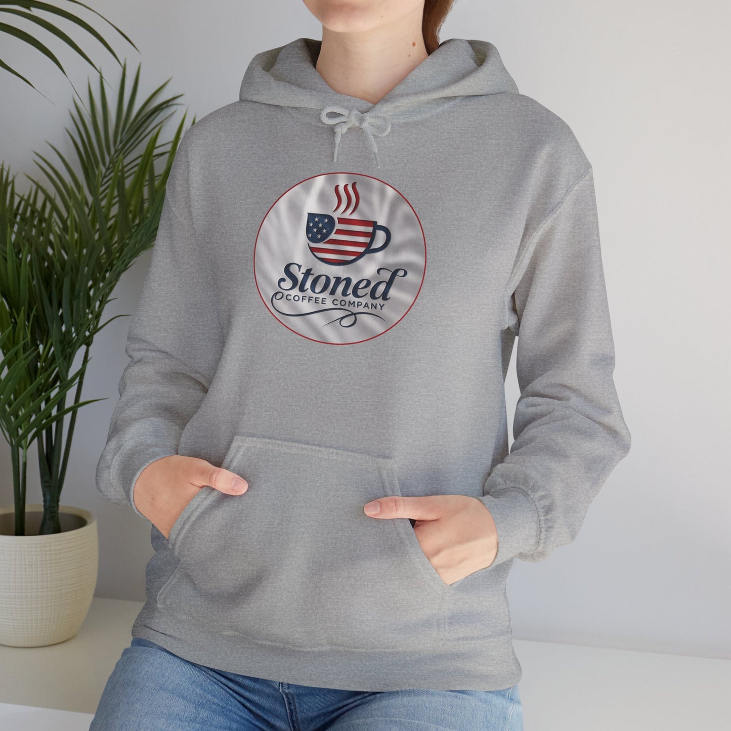 Hooded Sweatshirt Stoned Coffee Company Patriotic USA