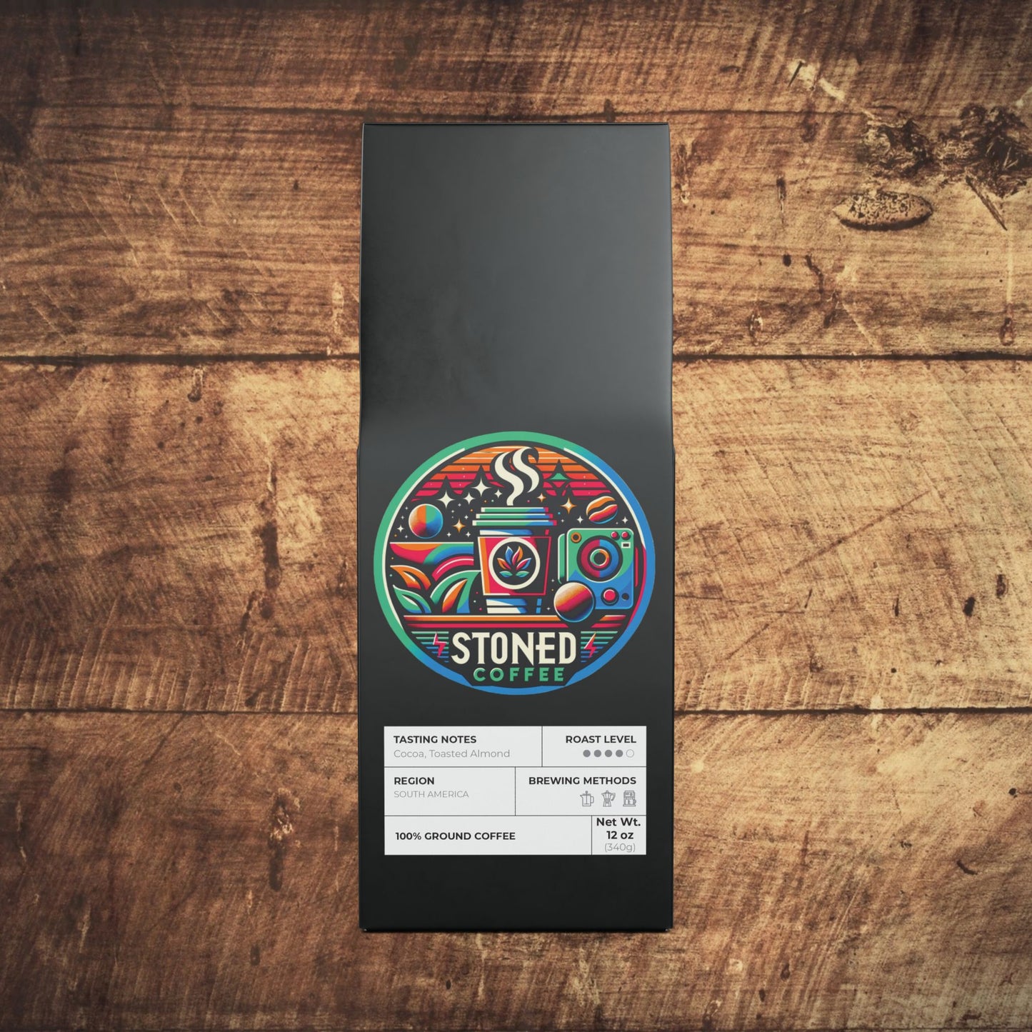 Stoned Coffee Company Cascades Coffee Blend (Medium-Dark Roast)