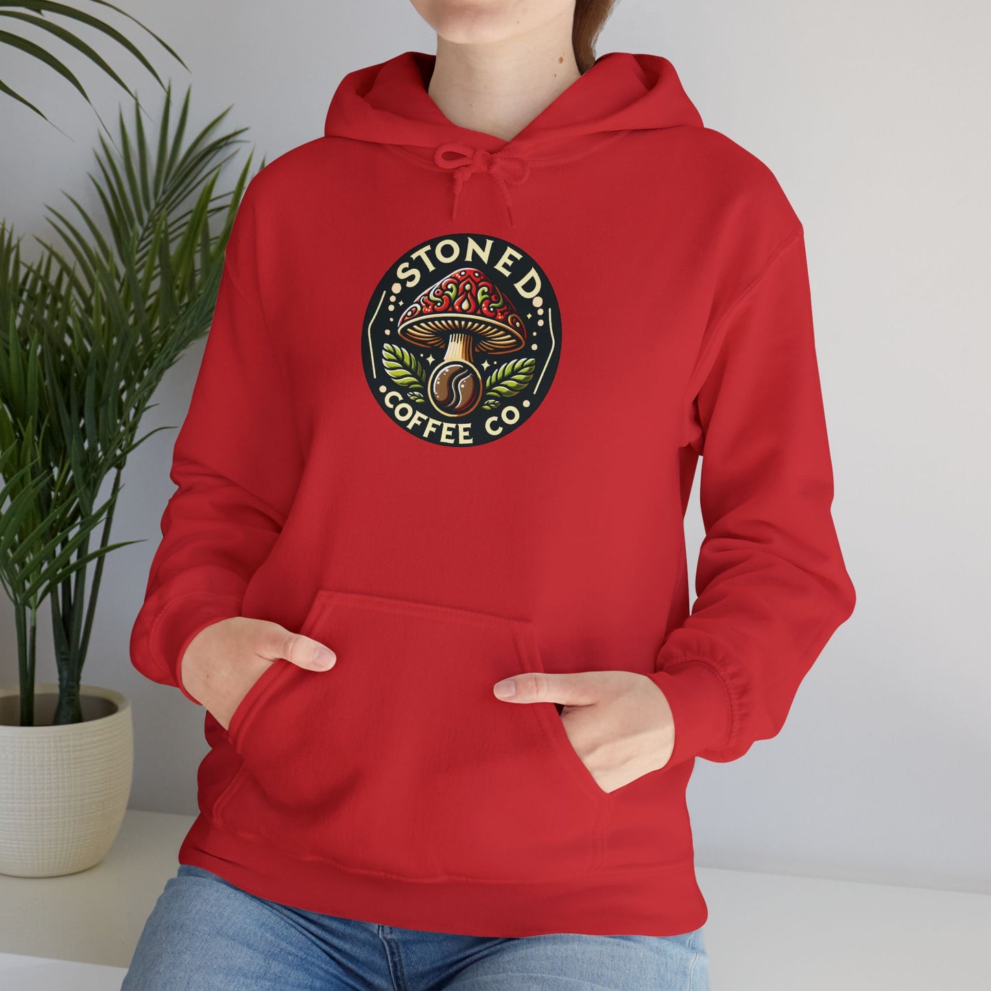 Hooded Sweatshirt - Stoned Coffee Company Mushroom Logo