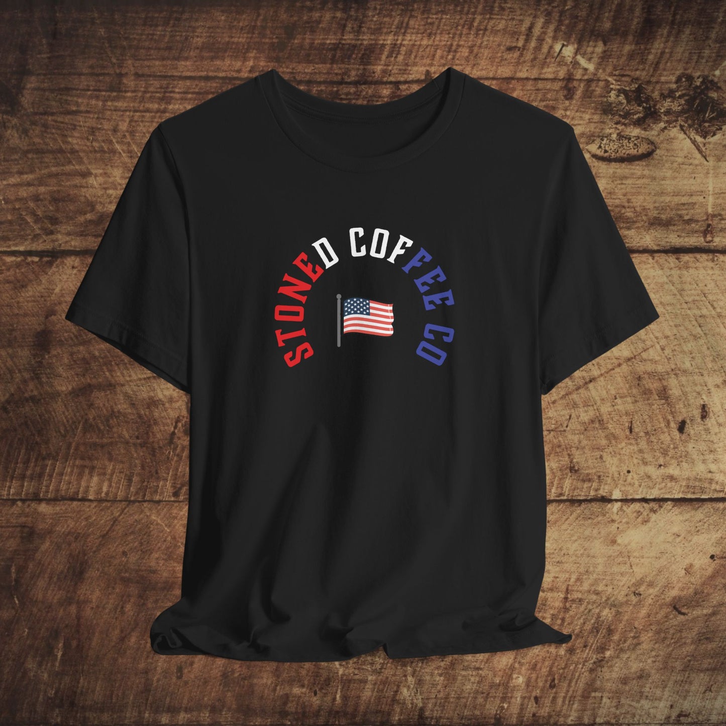 T-Shirt Stoned Coffee Company USA Patriotic Unisex Tee