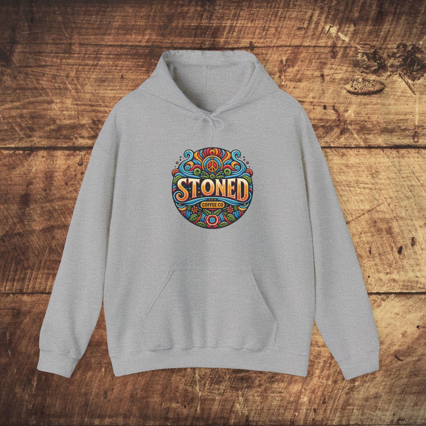 Hooded Sweatshirt Stoned Coffee Company Logo 1