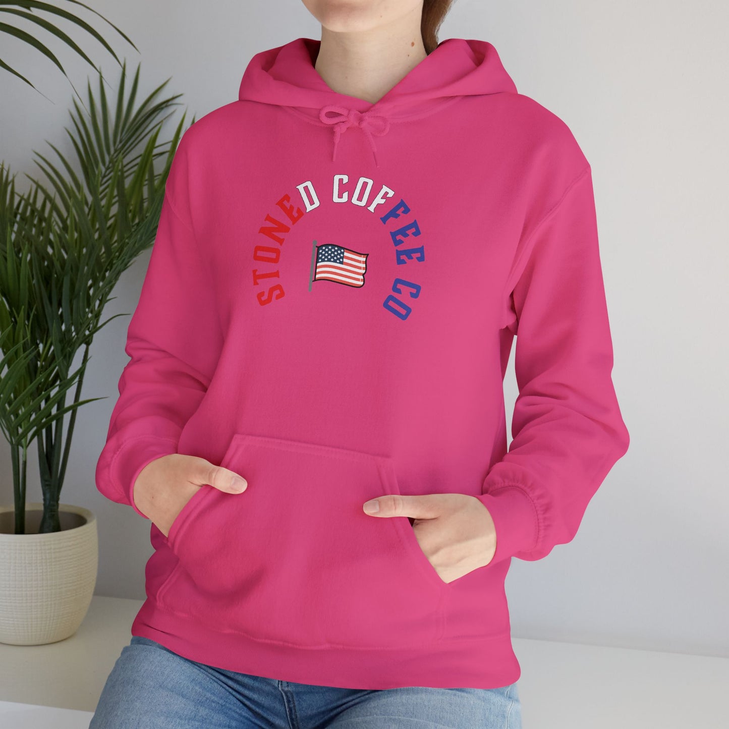 Hooded Sweatshirt - Stoned Coffee Company, USA Patriotic Design