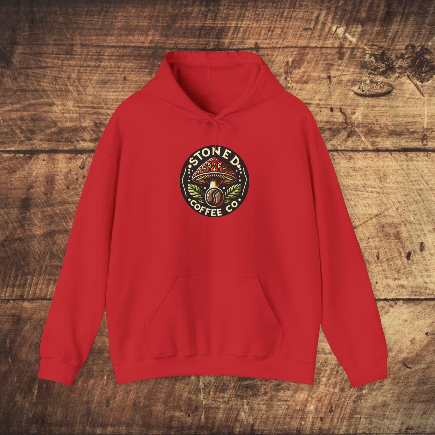 Hooded Sweatshirt - Stoned Coffee Company Mushroom Logo