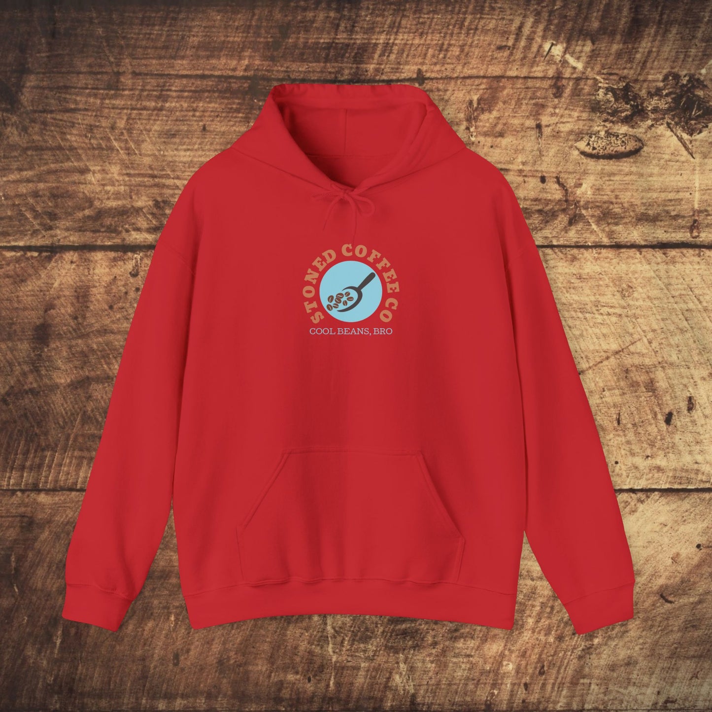 Hooded Sweatshirt - Stoned Coffee Co, Cool Beans Bro
