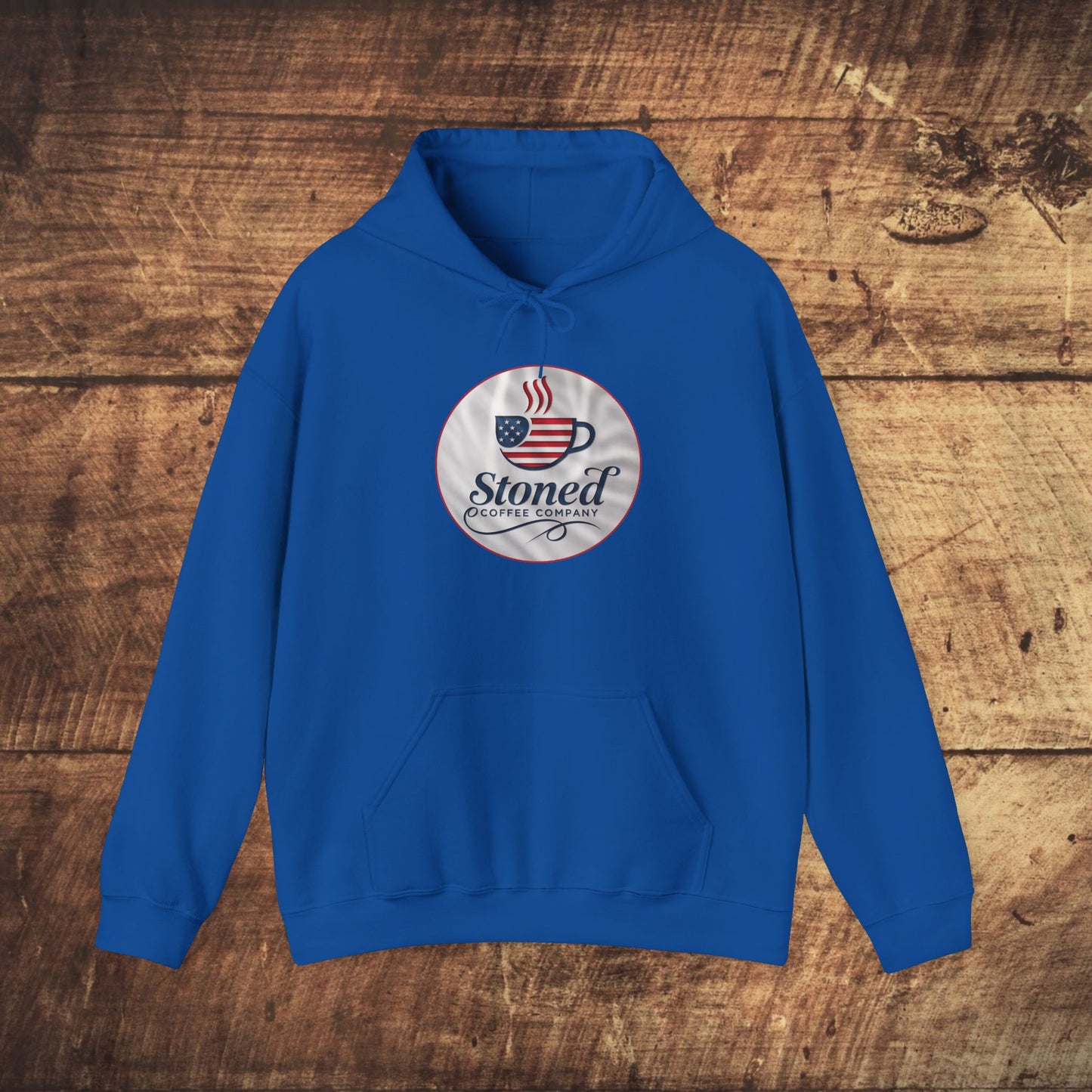 Hooded Sweatshirt Stoned Coffee Company Patriotic USA