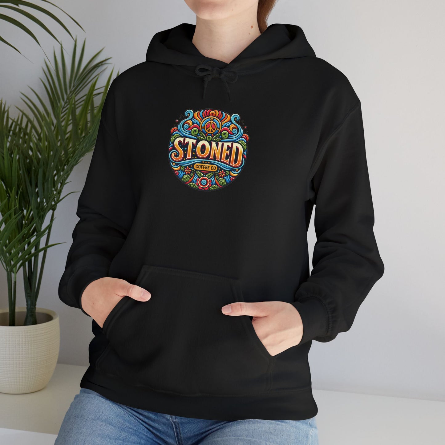 Hooded Sweatshirt Stoned Coffee Company Logo 1