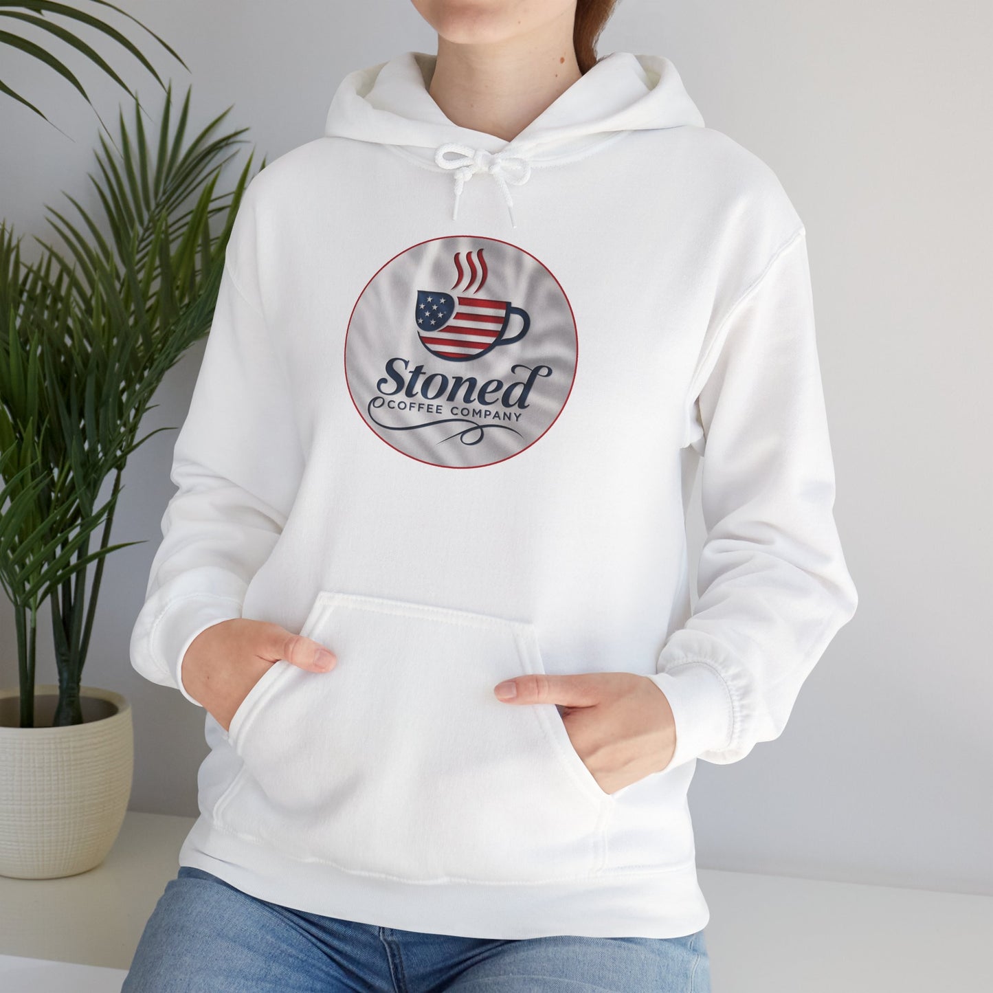 Hooded Sweatshirt Stoned Coffee Company Patriotic USA