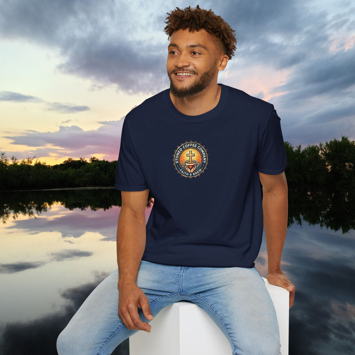 Stoned Coffee Company 'Drink Your Coffee and Pray for Others' T-Shirt