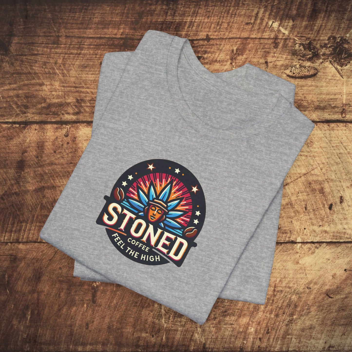 Stoned Coffee Company Logo 7 Feel the High Unisex Jersey Short Sleeve Tee