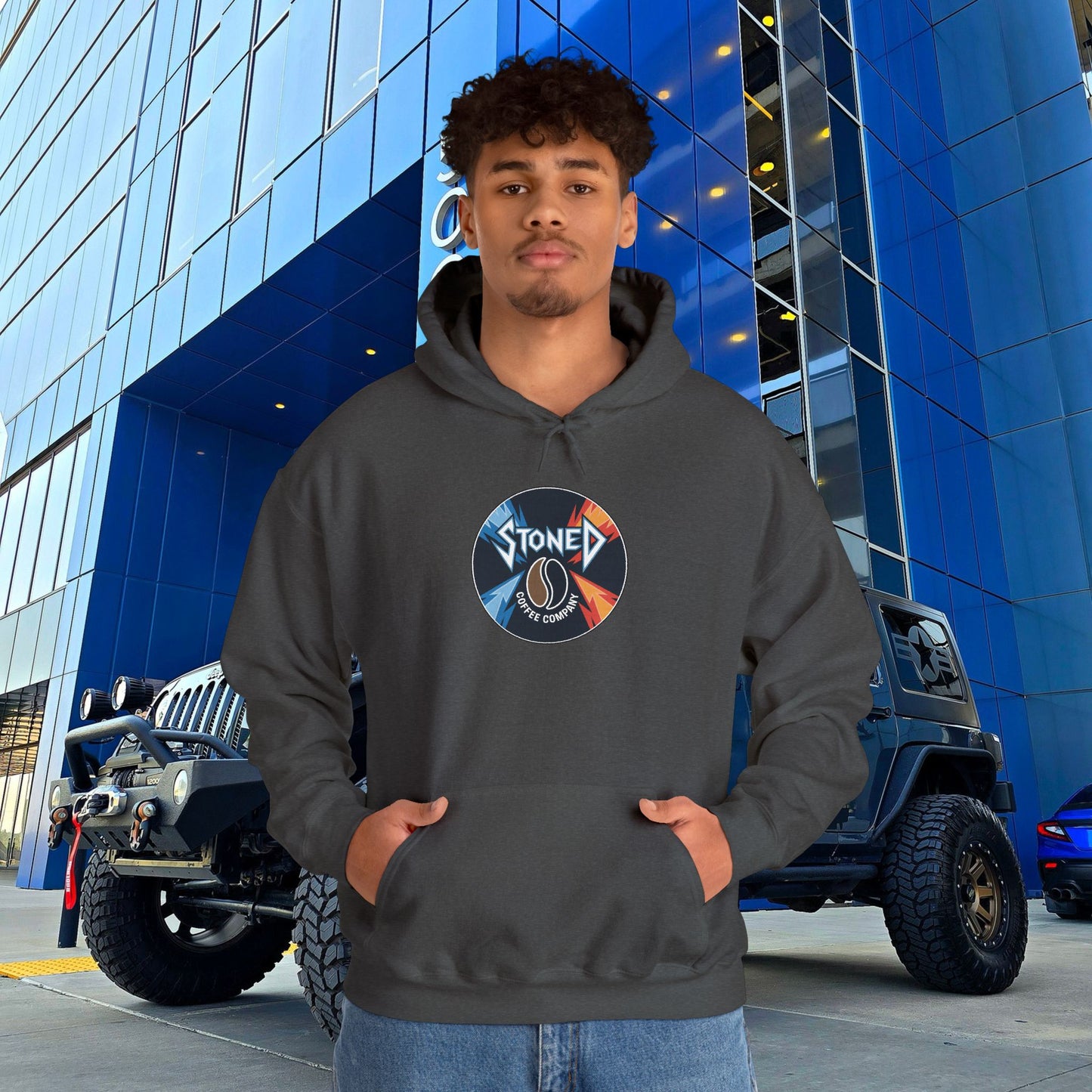 Stoned Coffee Company Heavy Metal Record Label Hoodie