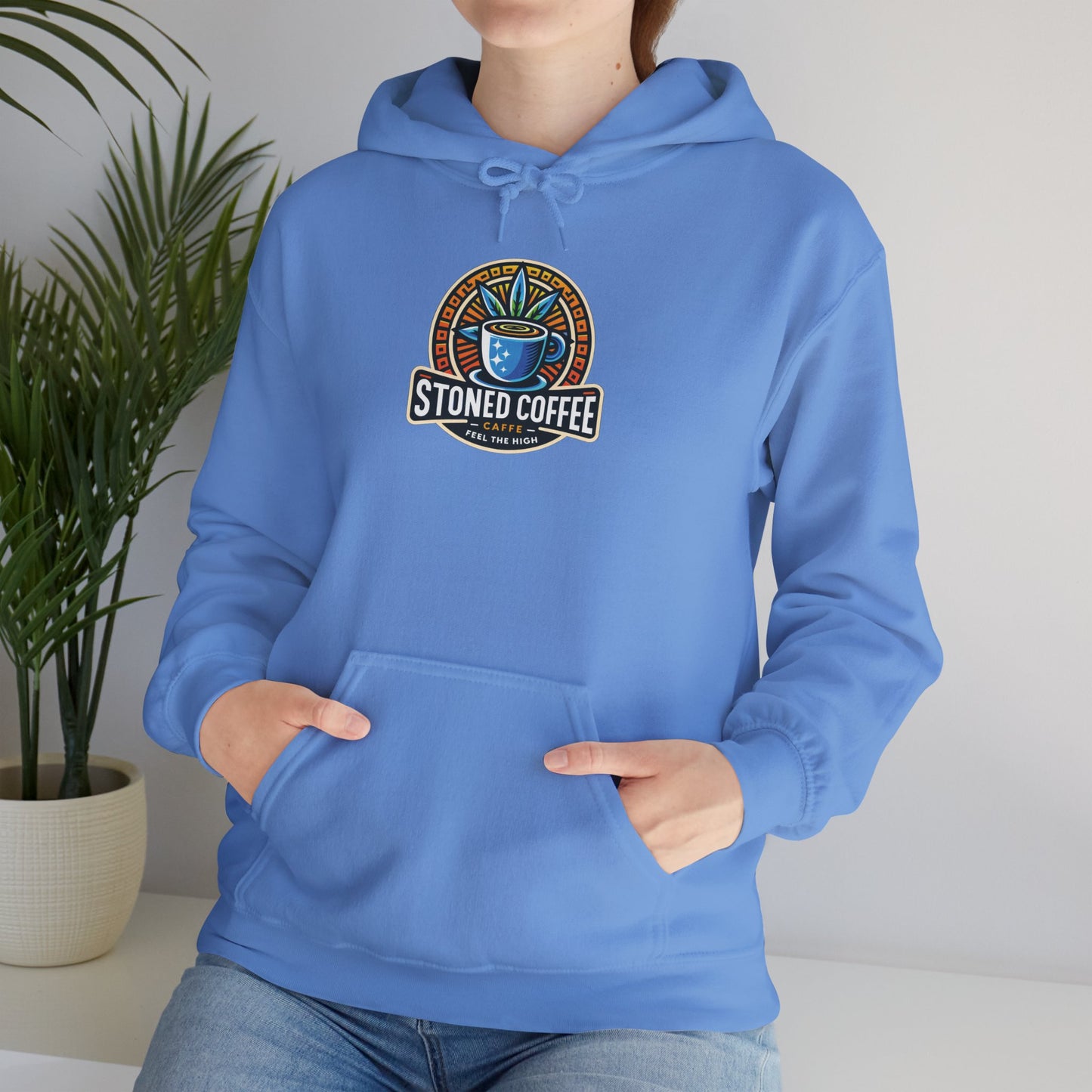 Hooded Sweatshirt Stoned Coffee Company Logo 4 Feel the High