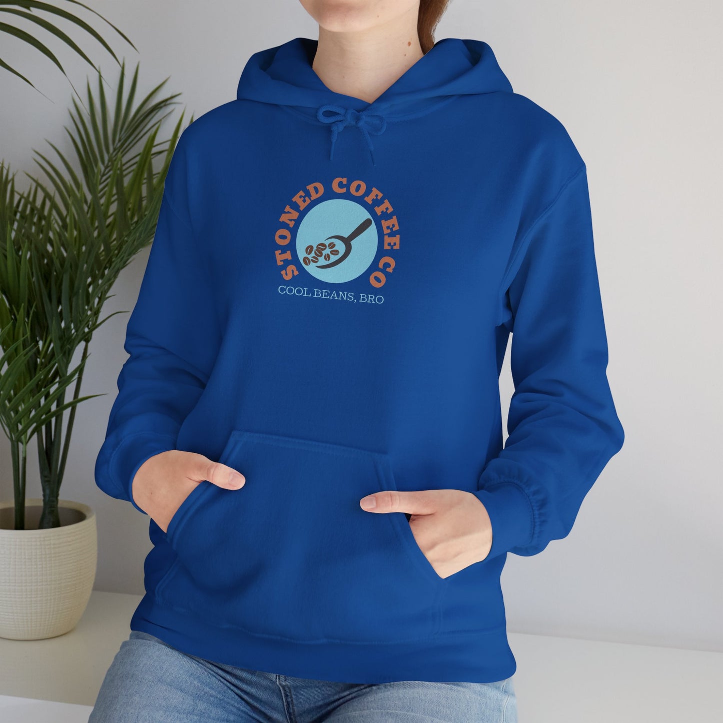 Hooded Sweatshirt - Stoned Coffee Co, Cool Beans Bro