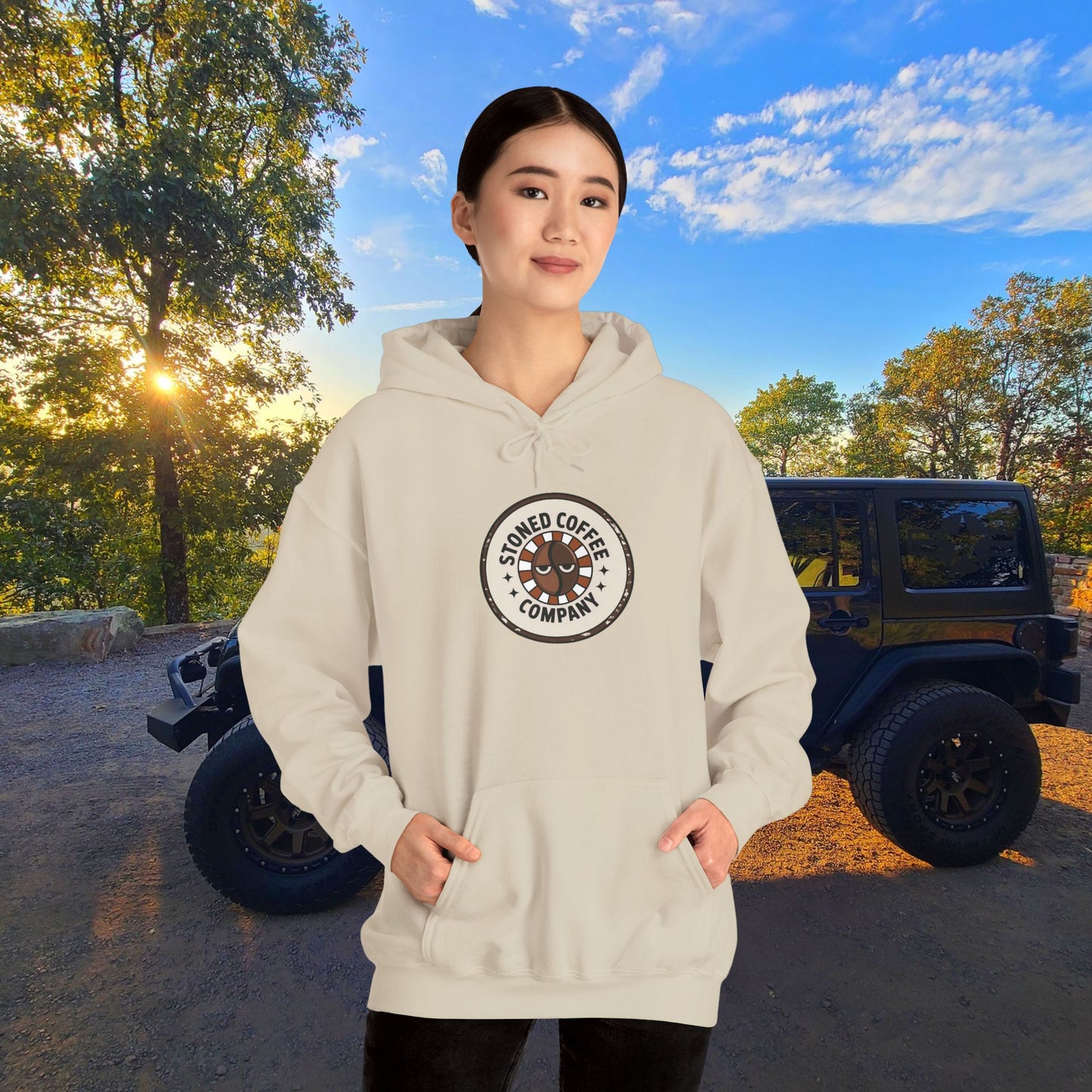 Stoned Coffee Company Hoodie — "There are Two Kinds of People..." Coffee Lover Sweatshirt
