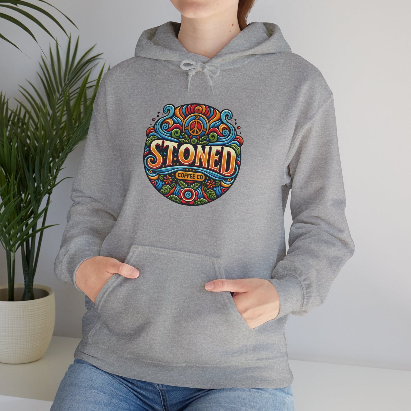 Hooded Sweatshirt Stoned Coffee Company Logo 1