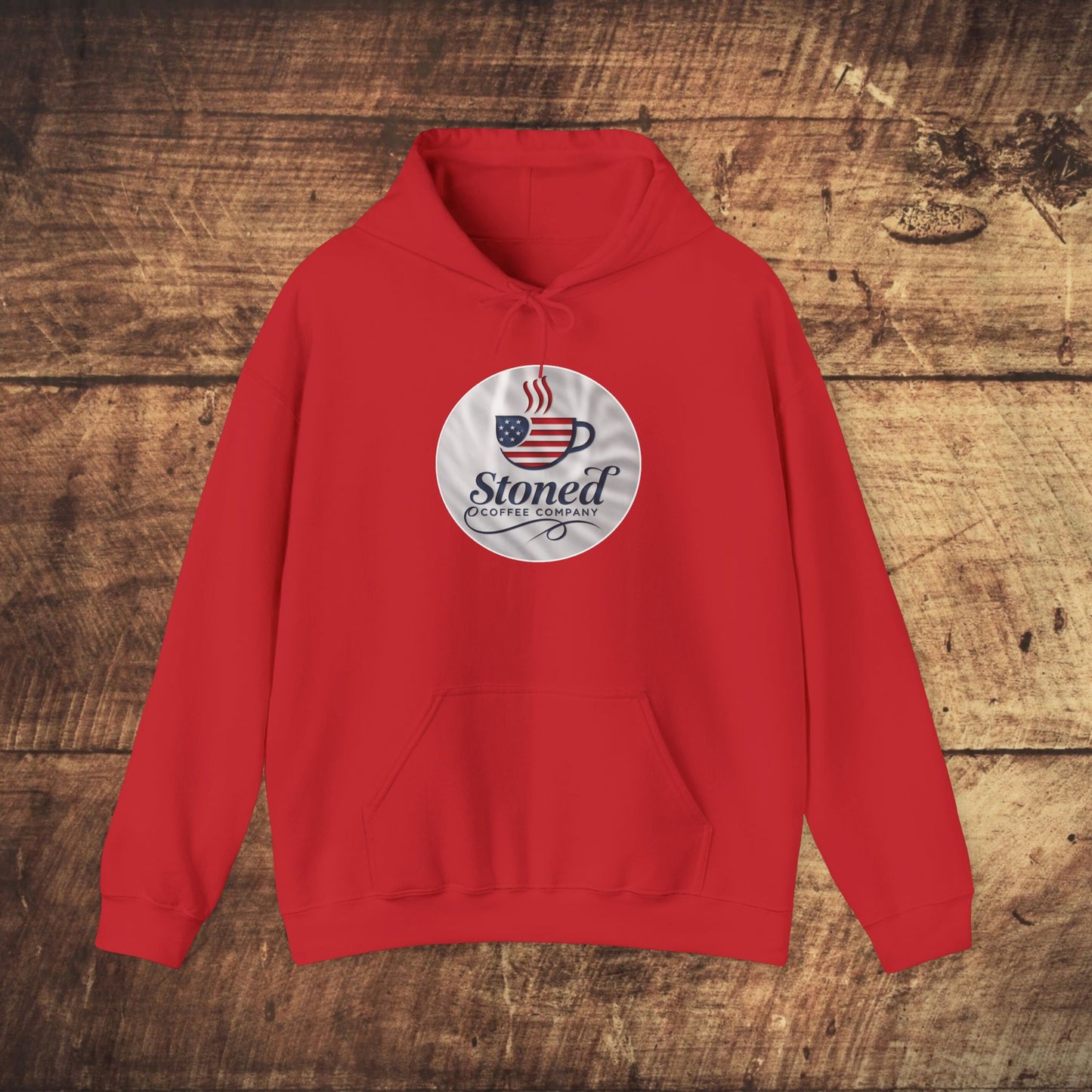 Hooded Sweatshirt Stoned Coffee Company Patriotic USA