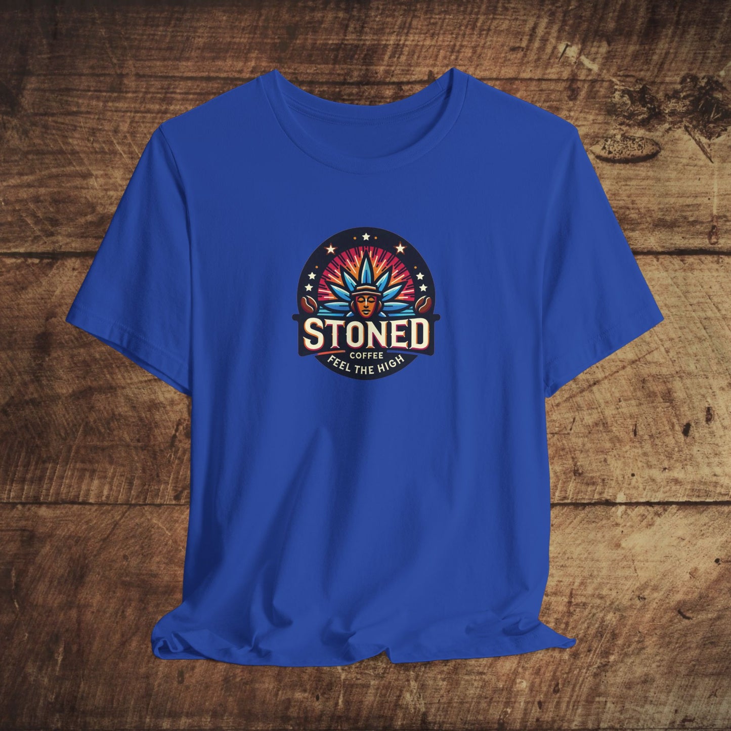 Stoned Coffee Company Logo 7 Feel the High Unisex Jersey Short Sleeve Tee