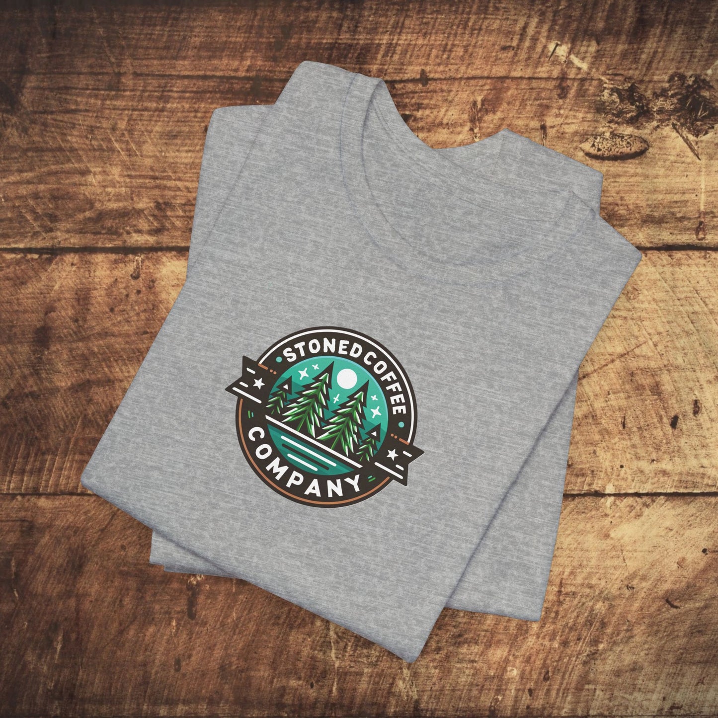 T-Shirt Stoned Coffee Company Pine Tree Mountain Unisex Jersey